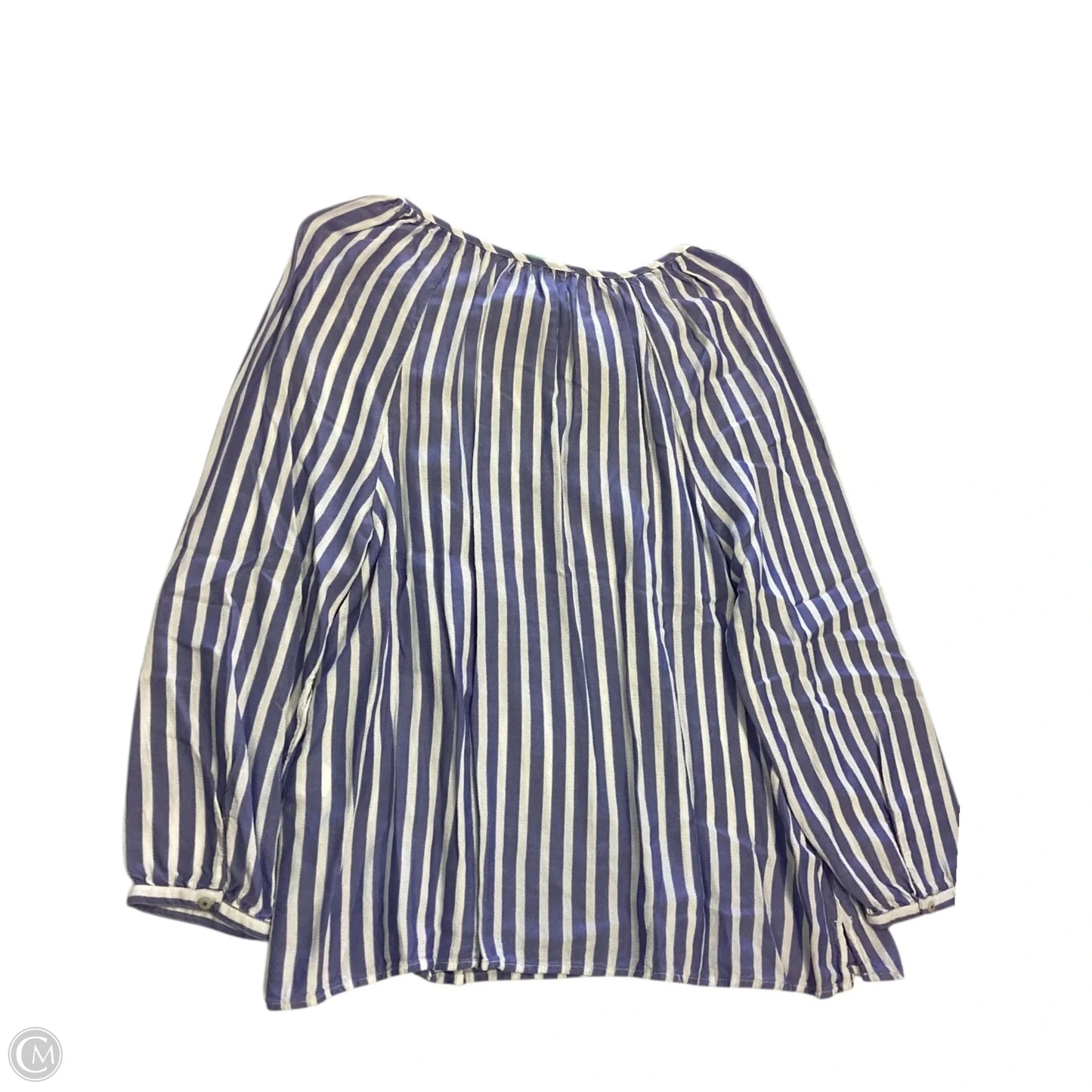 Top Long Sleeve By Vineyard Vines In Striped Pattern, Size: M