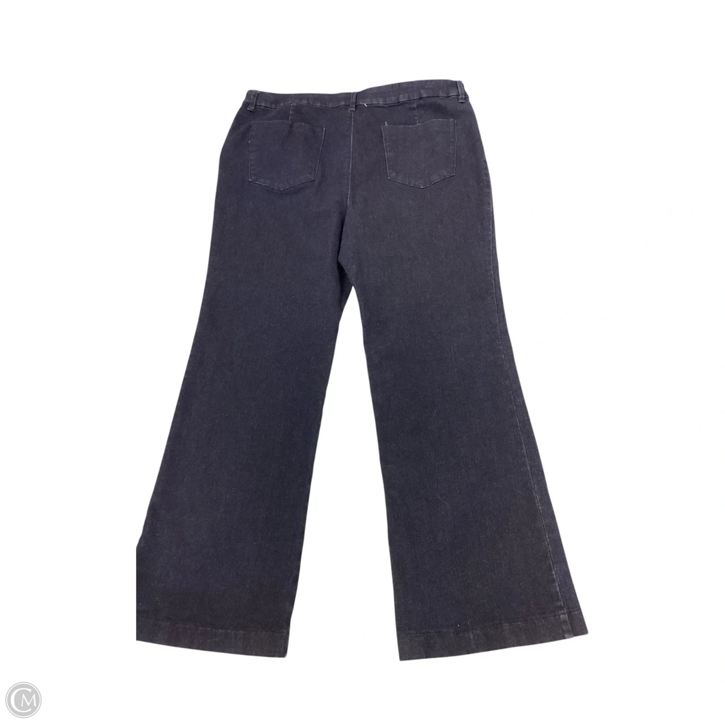 Jeans Wide Leg By Chicos In Blue Denim, Size: Xl