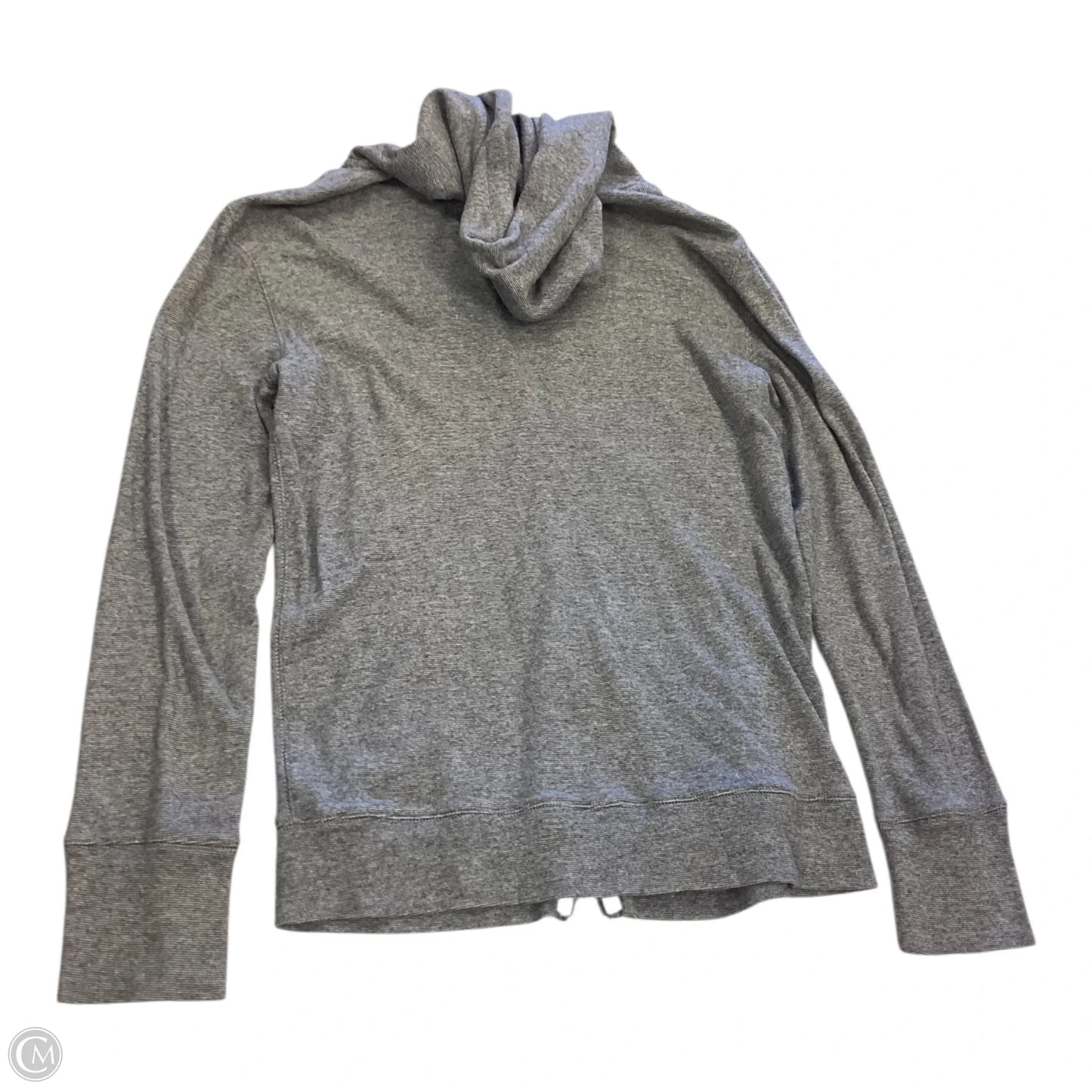 Sweatshirt Hoodie By J. Crew In Blue & Cream, Size: M