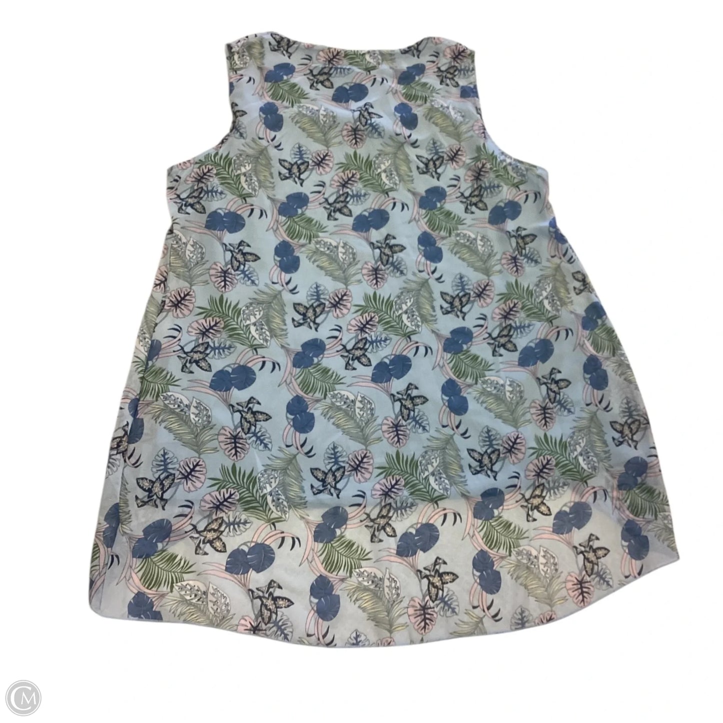 Top Sleeveless By Clothes Mentor In Tropical Print, Size: L