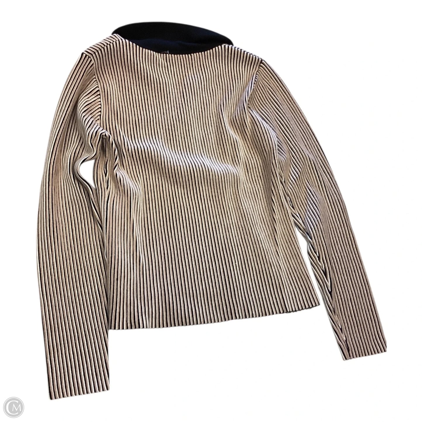 Top Long Sleeve By Belldini In Striped Pattern, Size: M