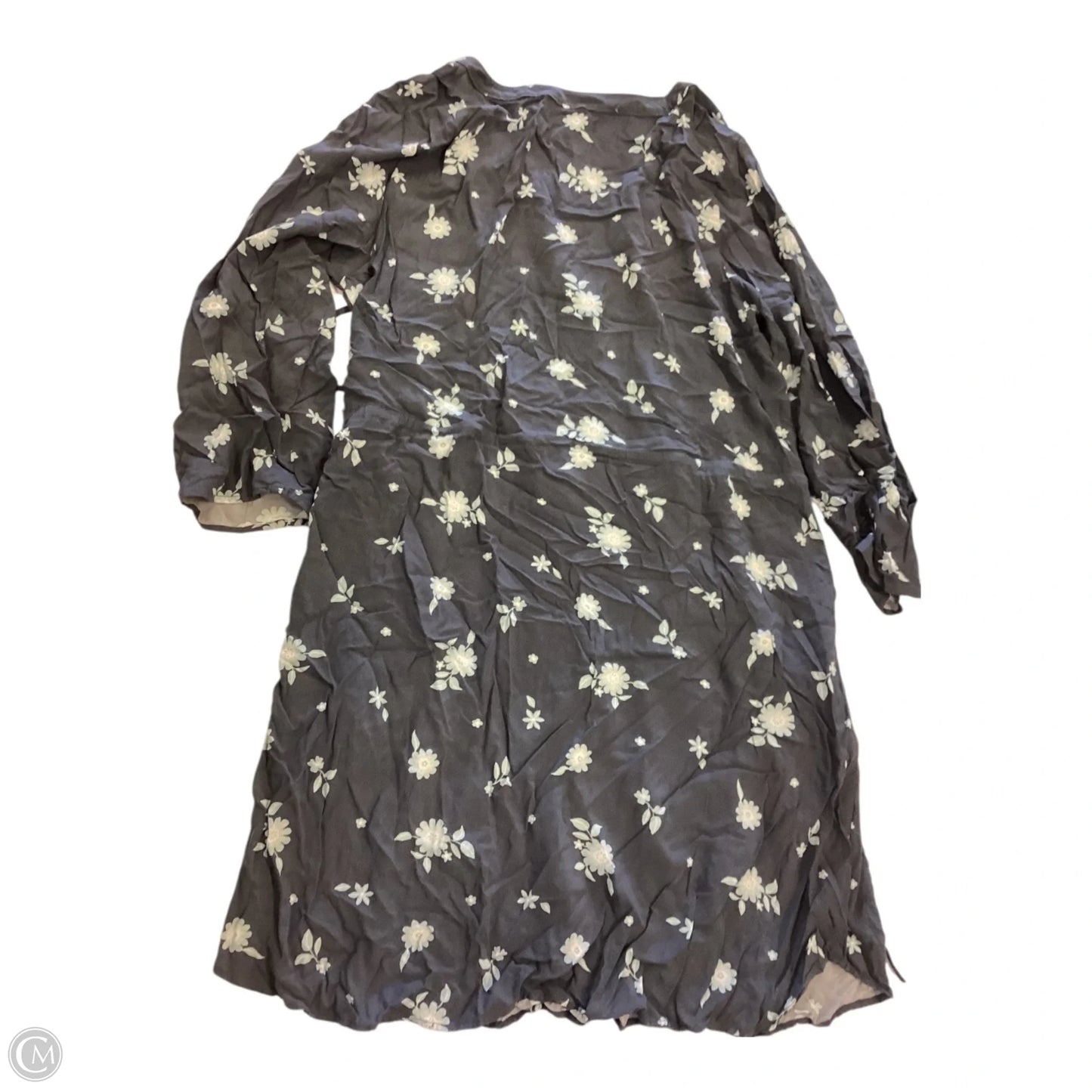 Dress Casual Short By Loft In Blue & Grey, Size: Xl