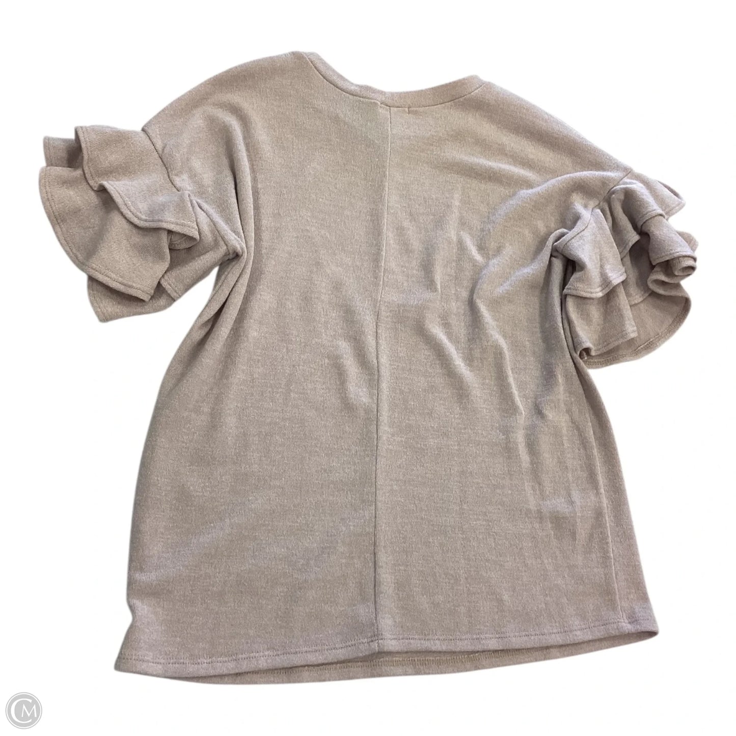 Top Short Sleeve By 143 Story In Beige, Size: Osfm