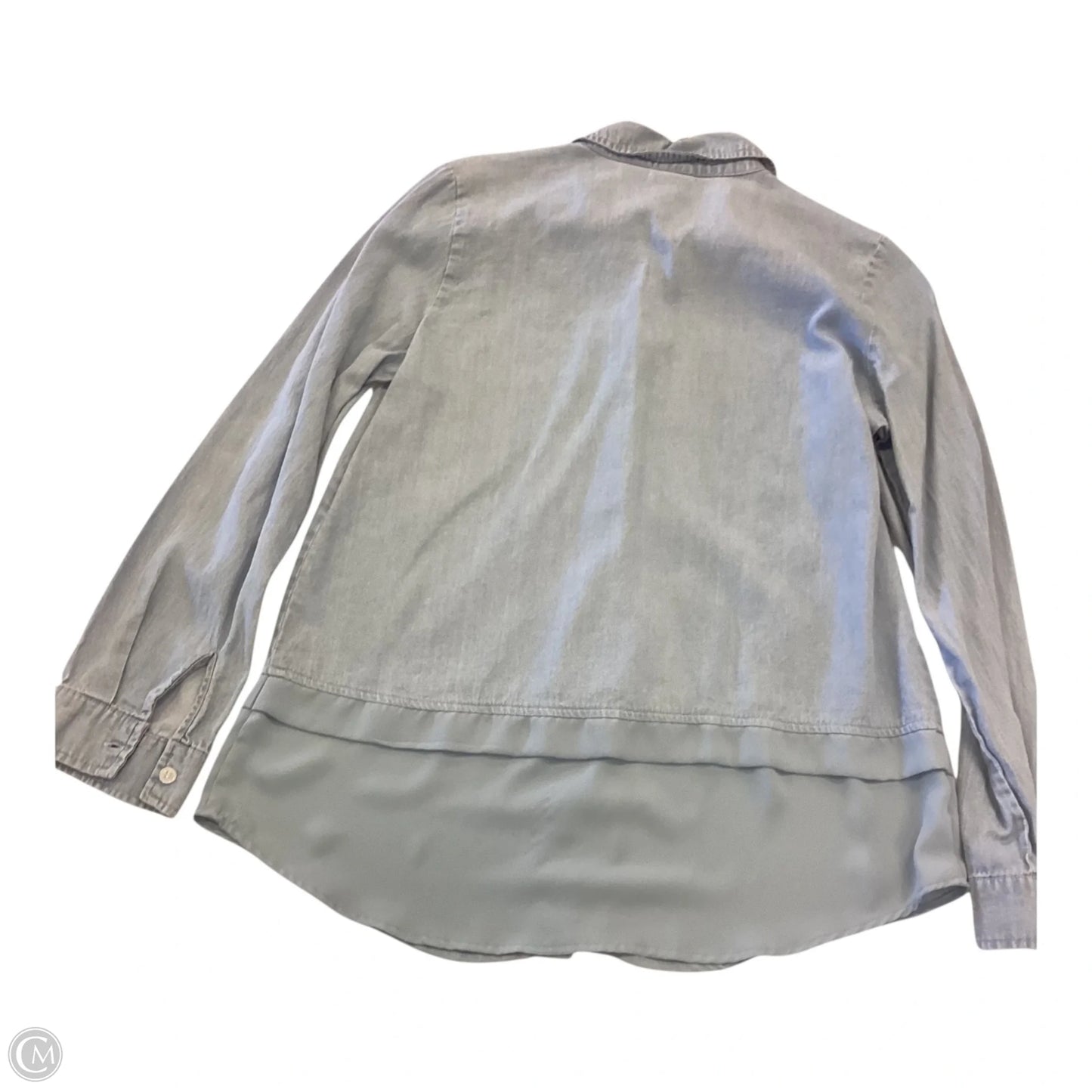 Top Long Sleeve By Caribbean Joe In Blue, Size: S