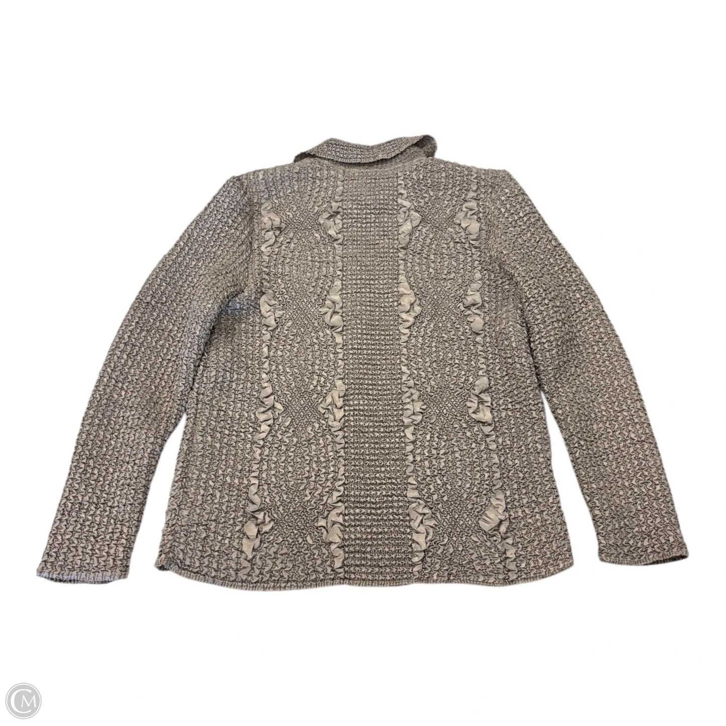 Jacket Shirt By Clothes Mentor In Beige, Size: Osfm