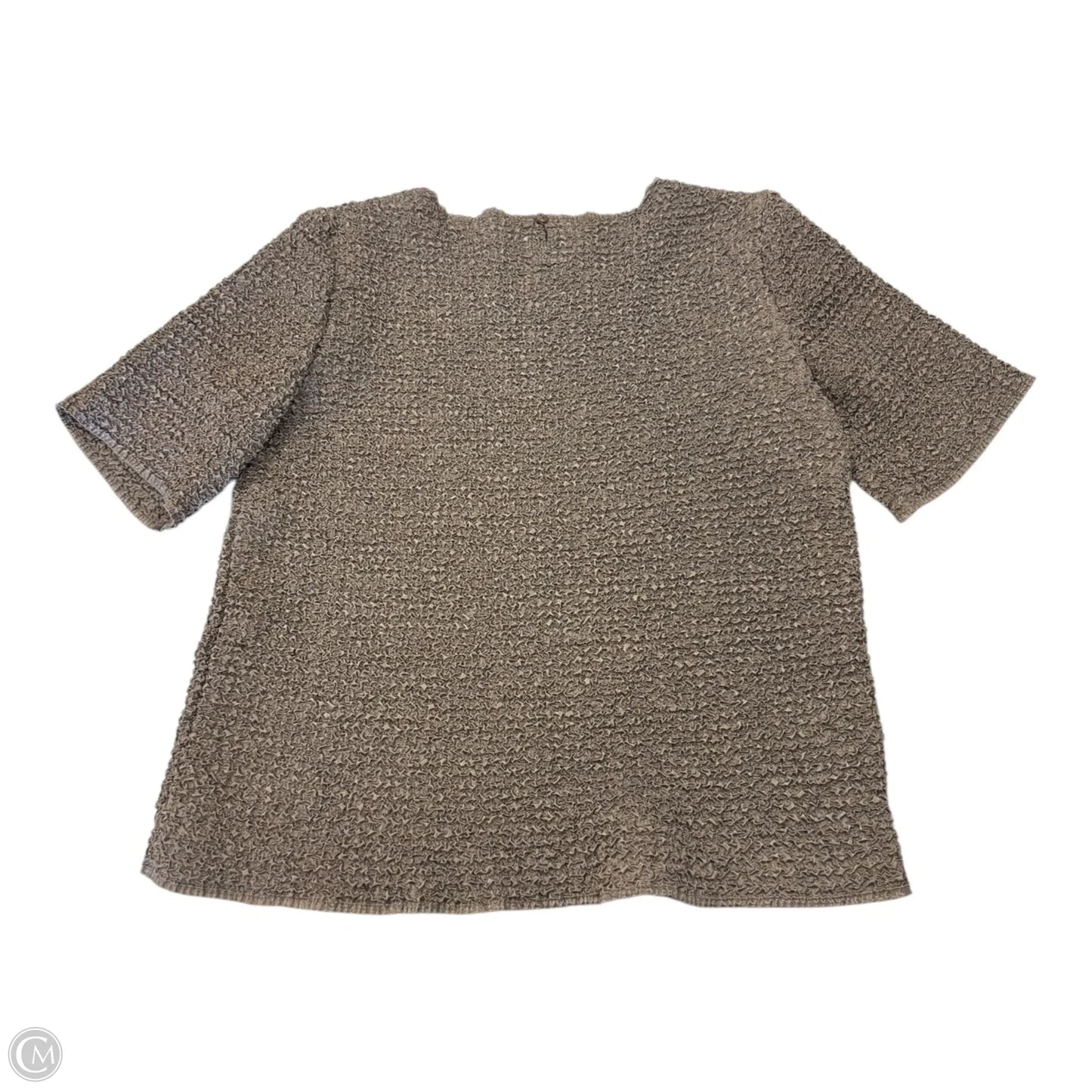 Top Short Sleeve By Clothes Mentor In Beige, Size: Osfm