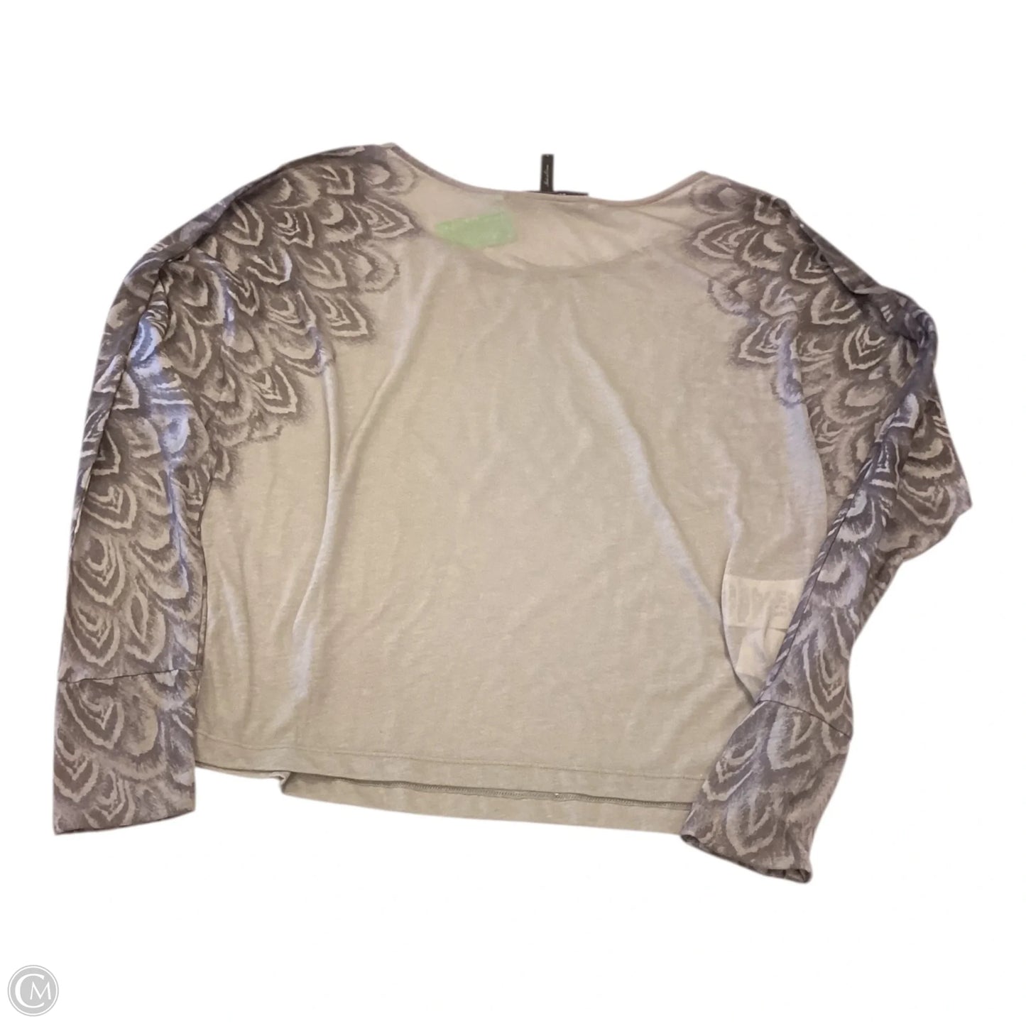 Top Long Sleeve By Bcbgmaxazria In Taupe, Size: S