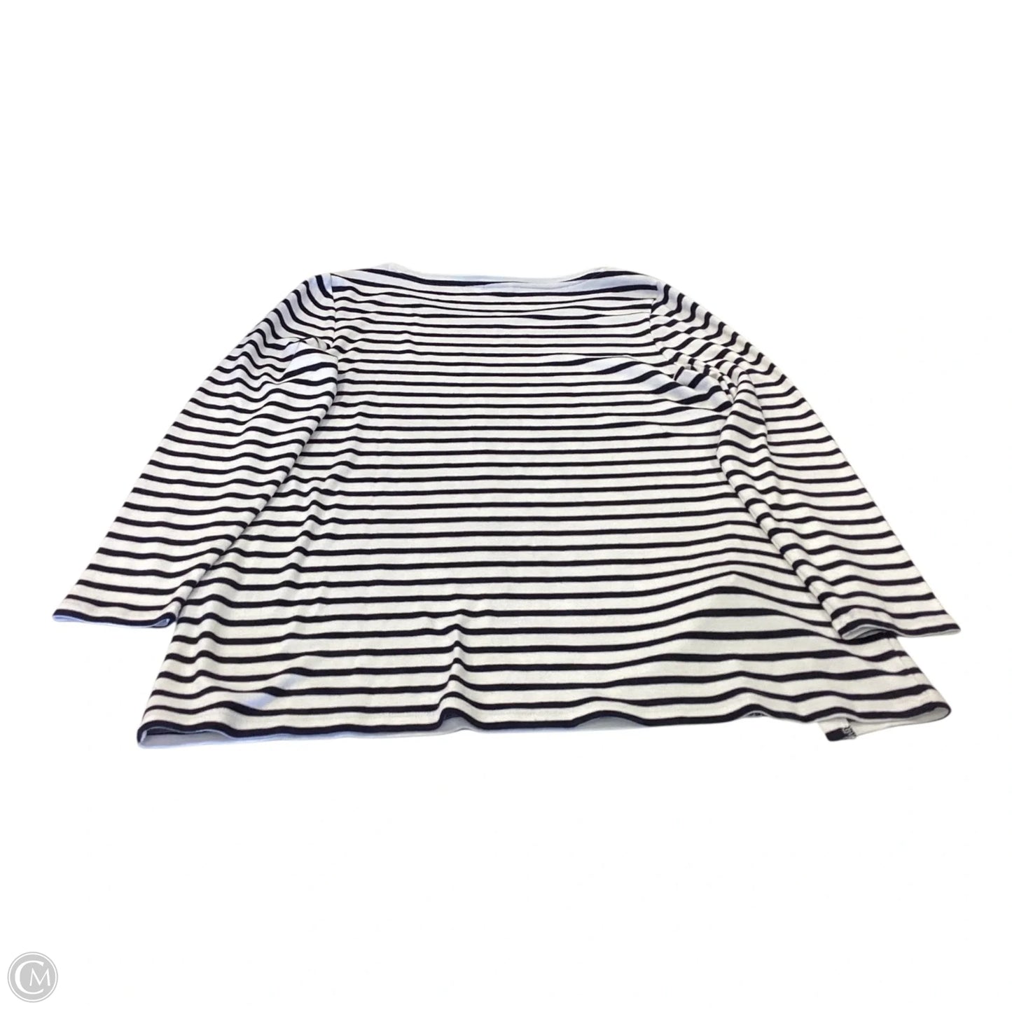 Top Long Sleeve By Chicos In Striped Pattern, Size: M