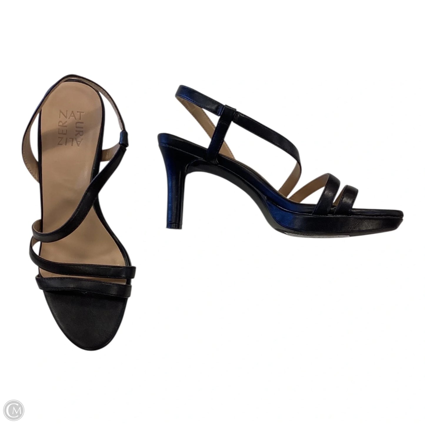 Sandals Heels Stiletto By Naturalizer In Black, Size: 8.5