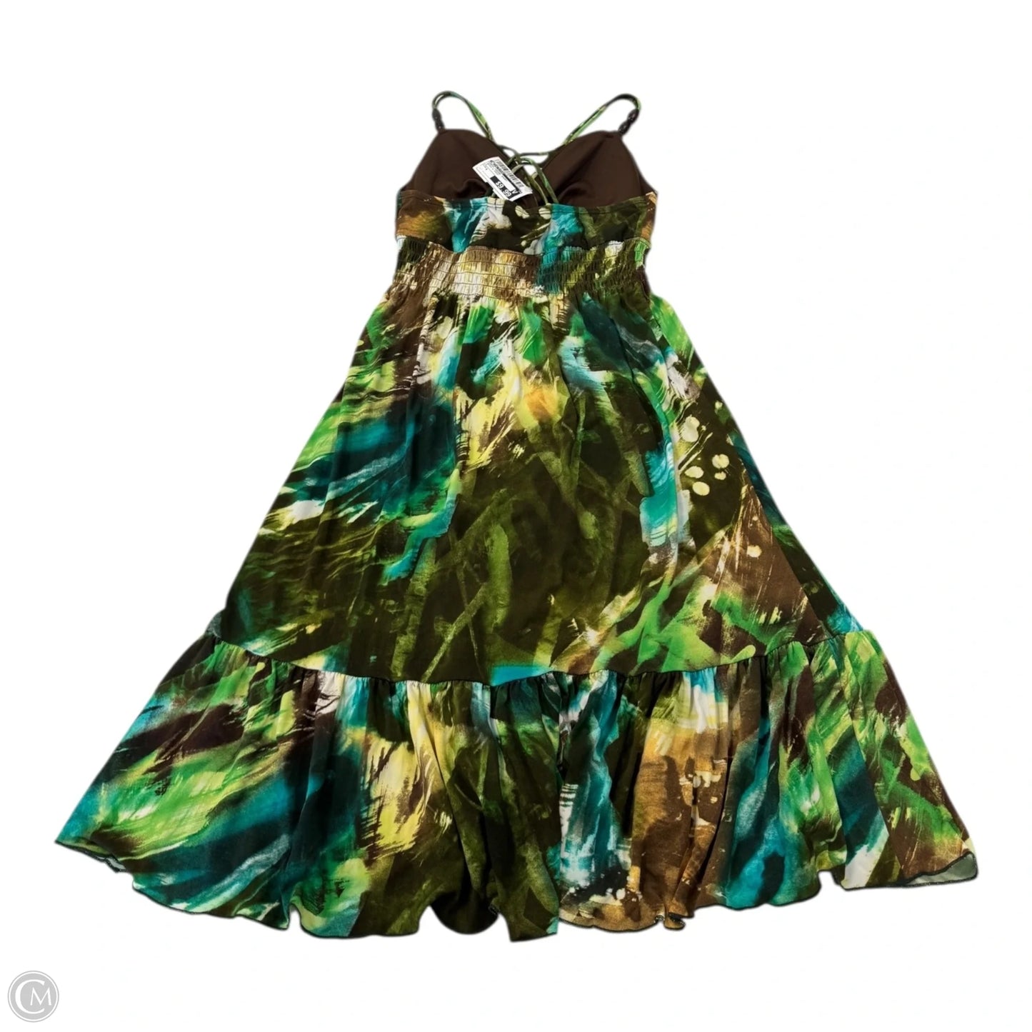 Dress Casual Short By Bisou Bisou In Brown & Green, Size: 4