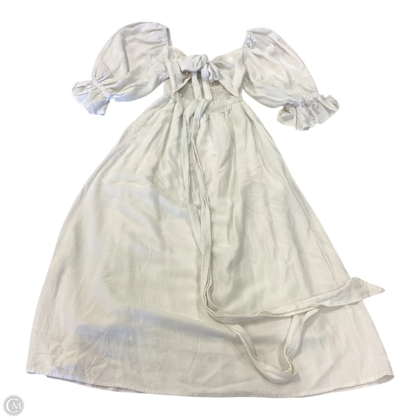 Dress Casual Midi By Shore In Cream, Size: Xs