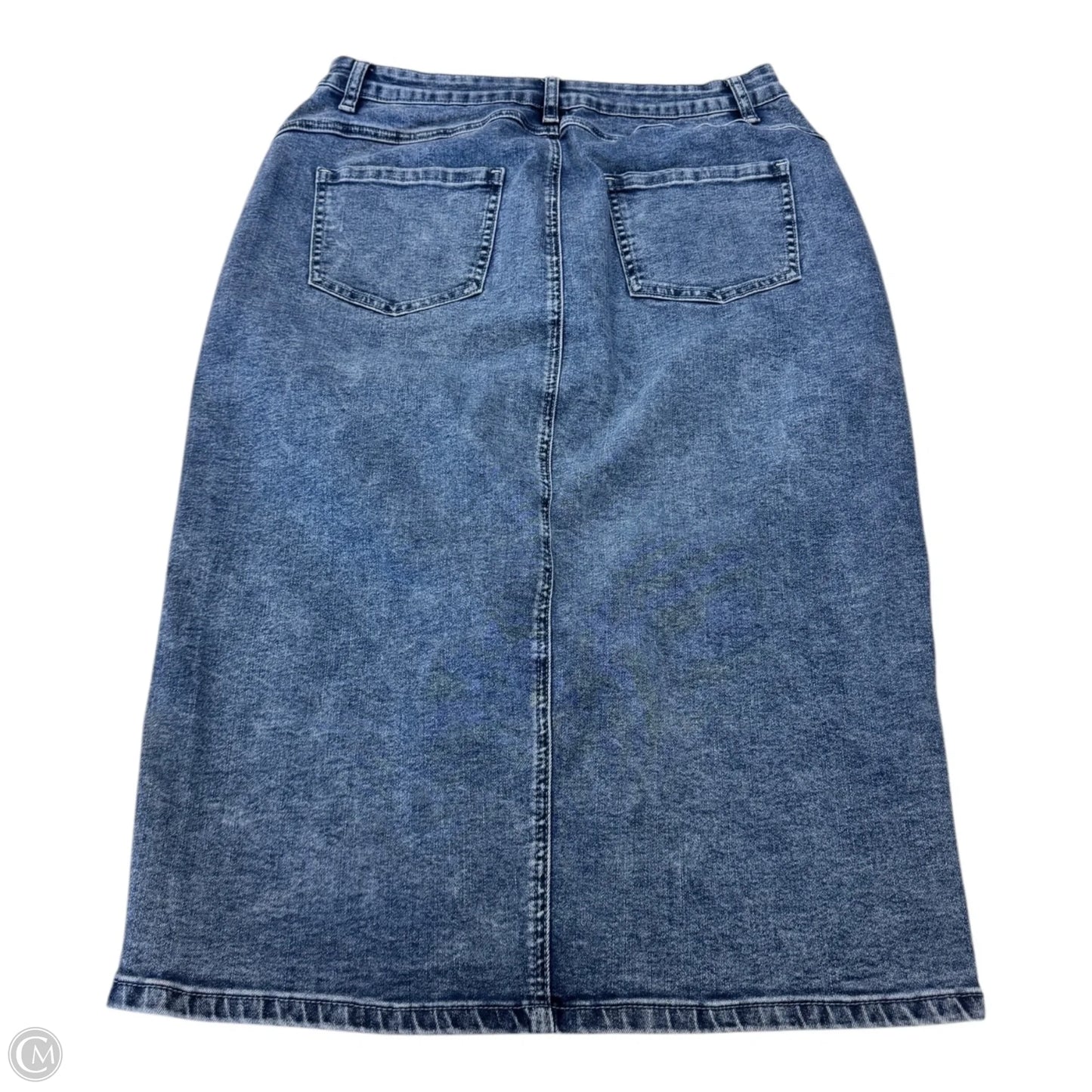 Skirt Maxi By Clothes Mentor In Blue Denim, Size: Xl