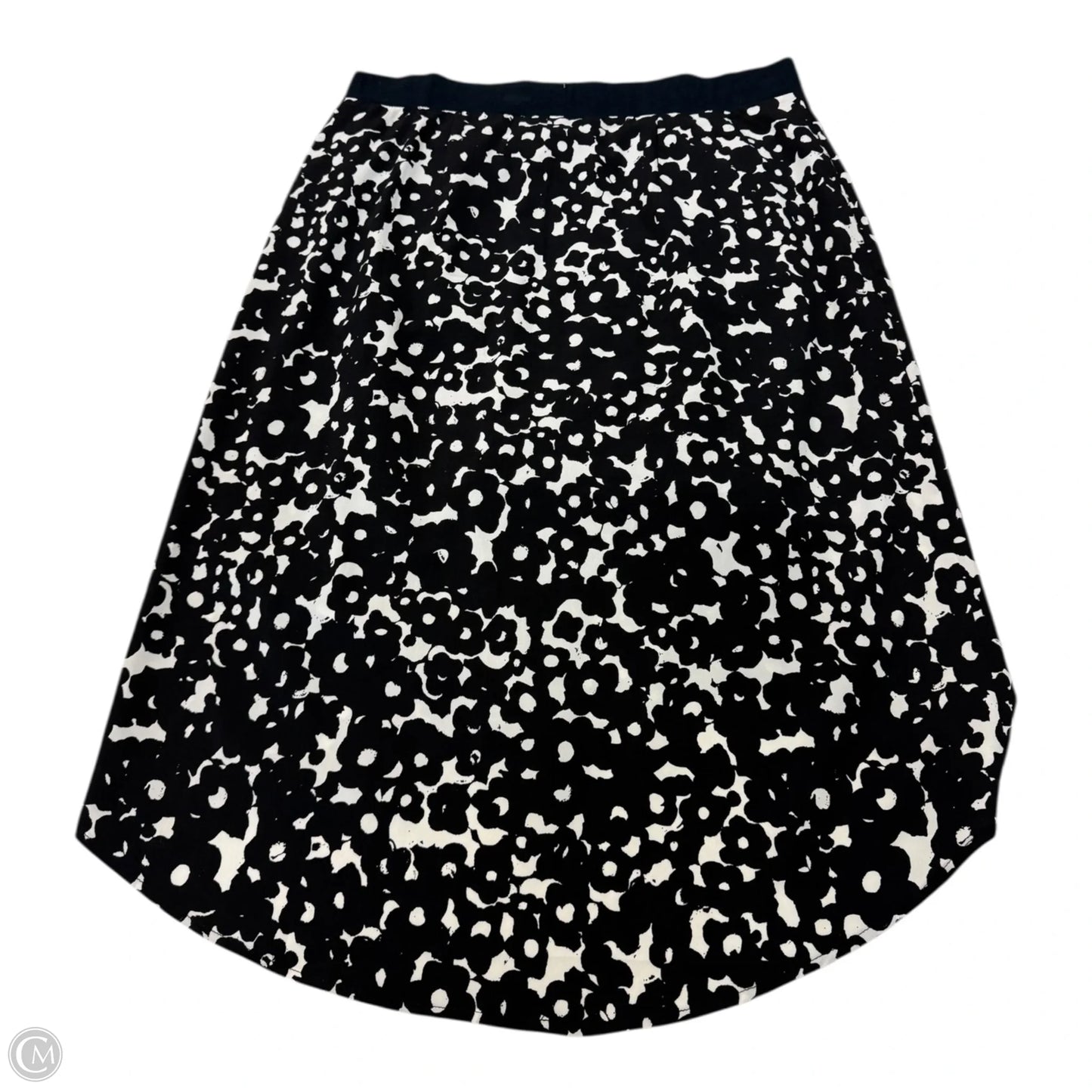 Skirt Midi By Cabi In Black & White, Size: M