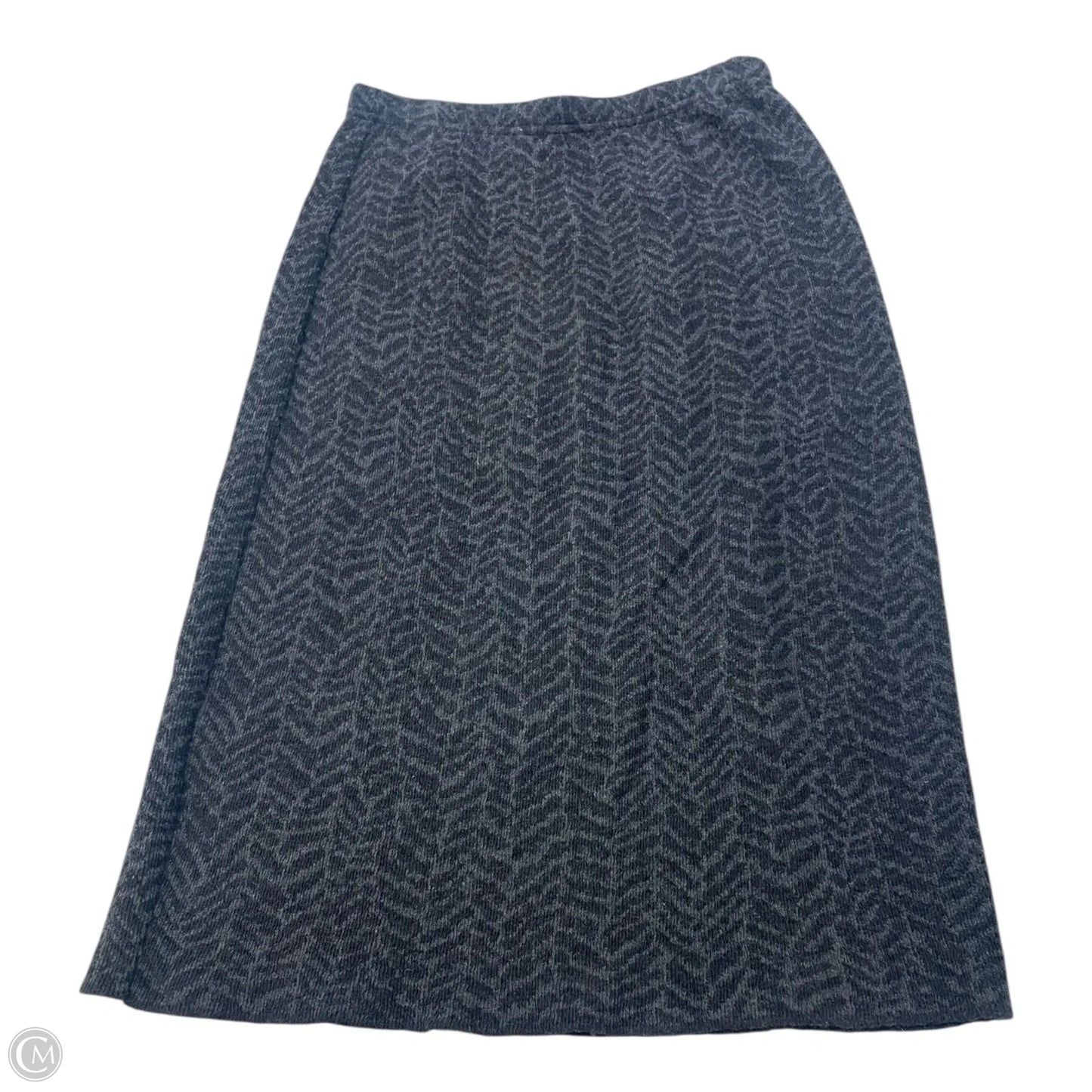 Skirt Midi By Joan Vass In Grey, Size: M