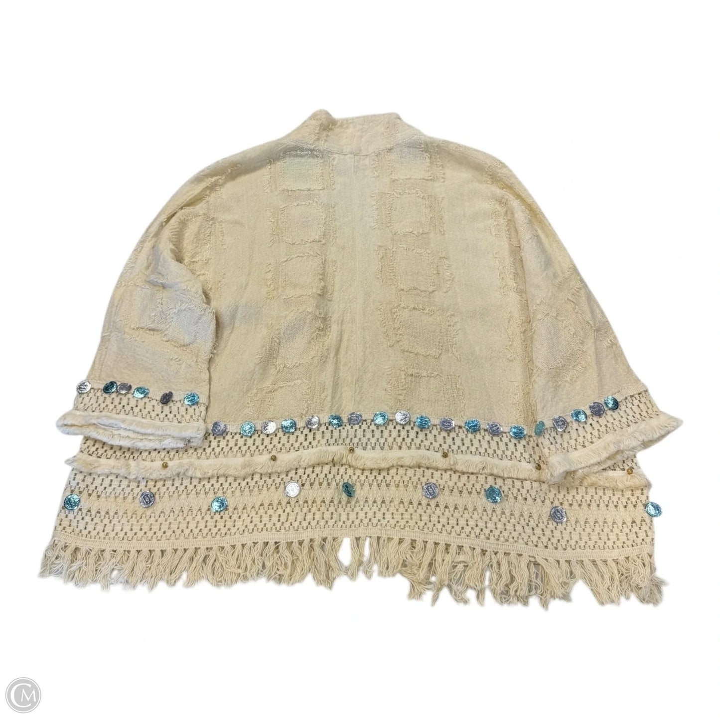 Cardigan By Platinum In Ivory, Size: Osfm