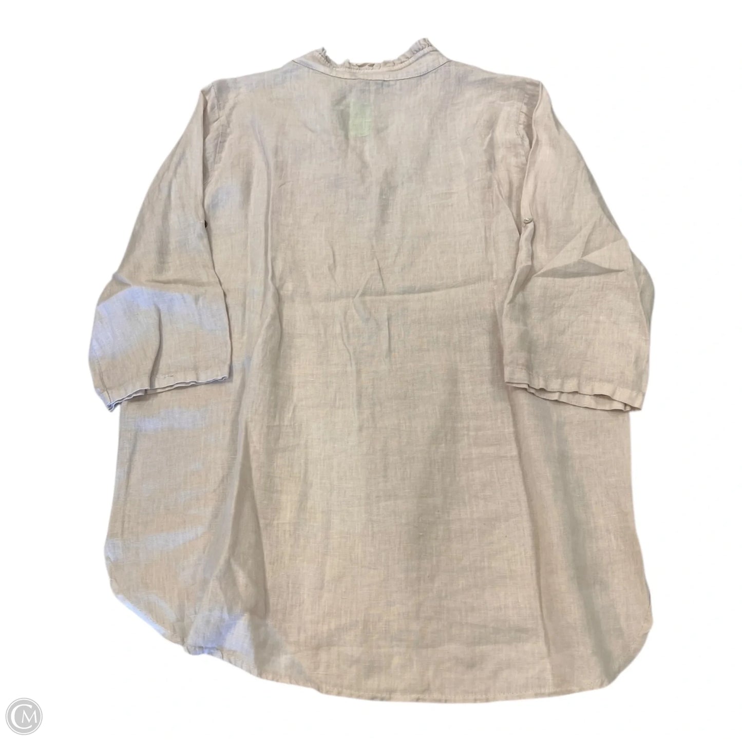 Top 3/4 Sleeve By Clothes Mentor In Beige, Size: L