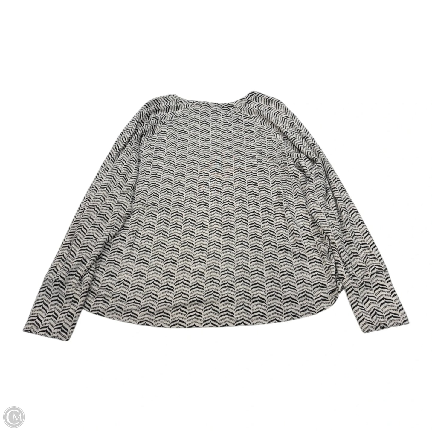 Top Long Sleeve By Hatley In Geometric Pattern, Size: Xl