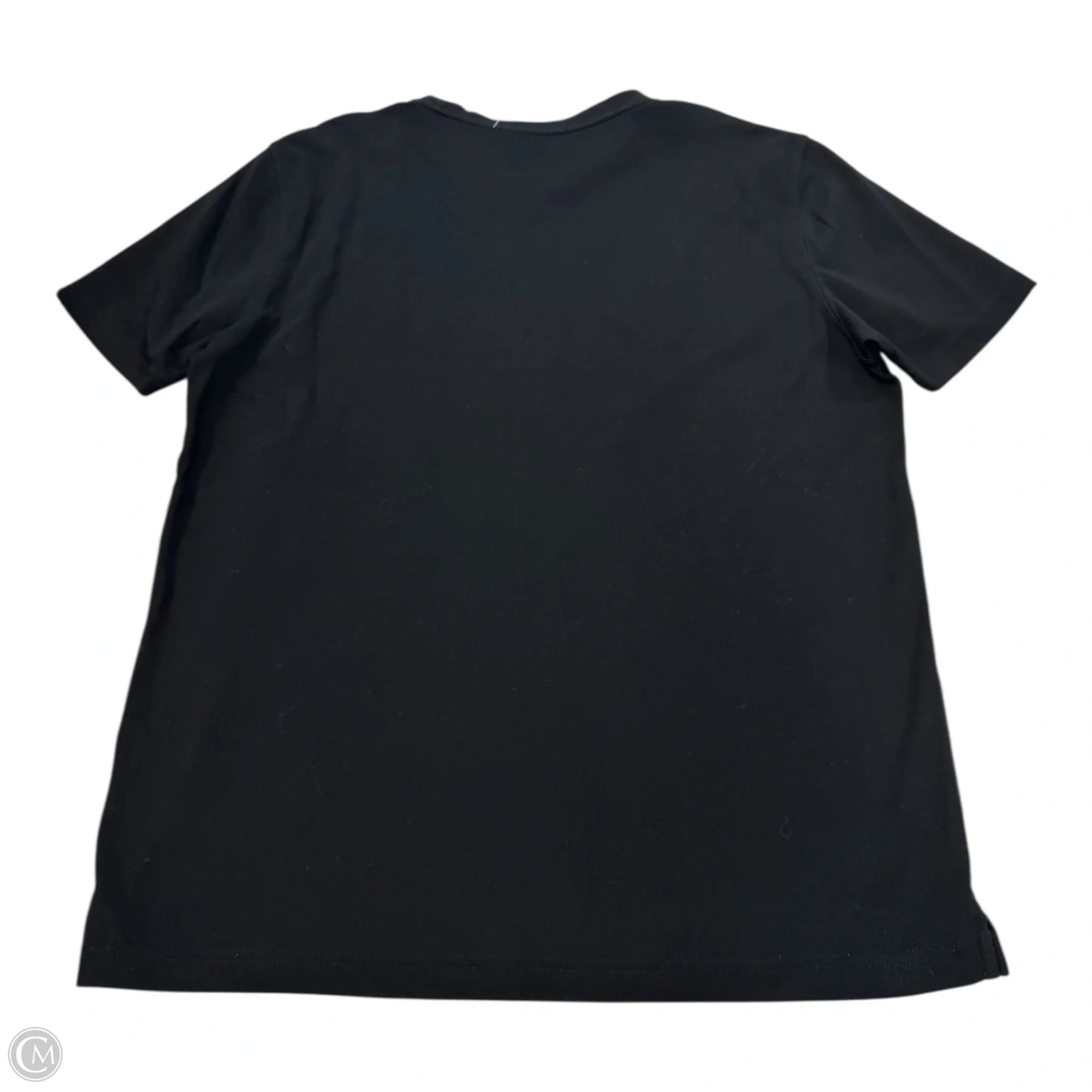 Top Short Sleeve Basic By Clothes Mentor In Black, Size: L