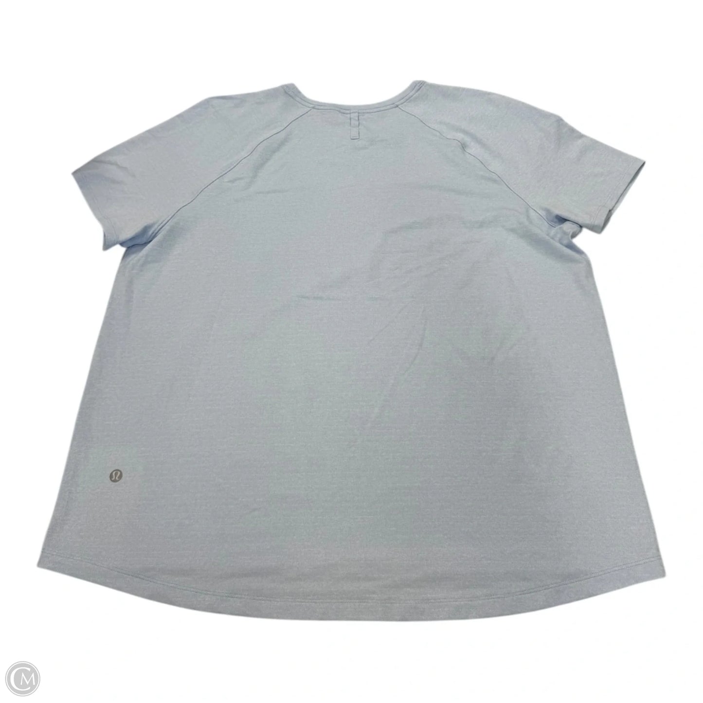 Top Short Sleeve By Lululemon In Blue, Size: 16