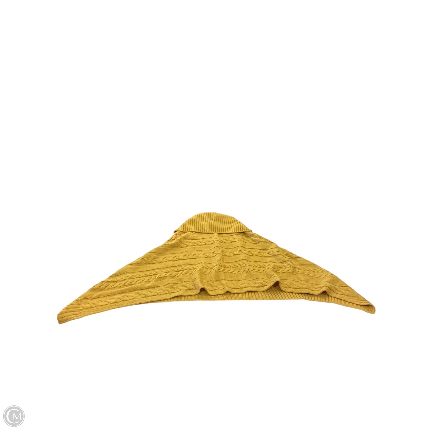 Poncho By Clothes Mentor In Yellow, Size: Osfm