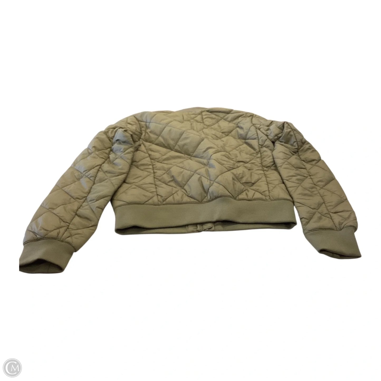 Jacket Puffer & Quilted By Thread And Supply In Green, Size: S
