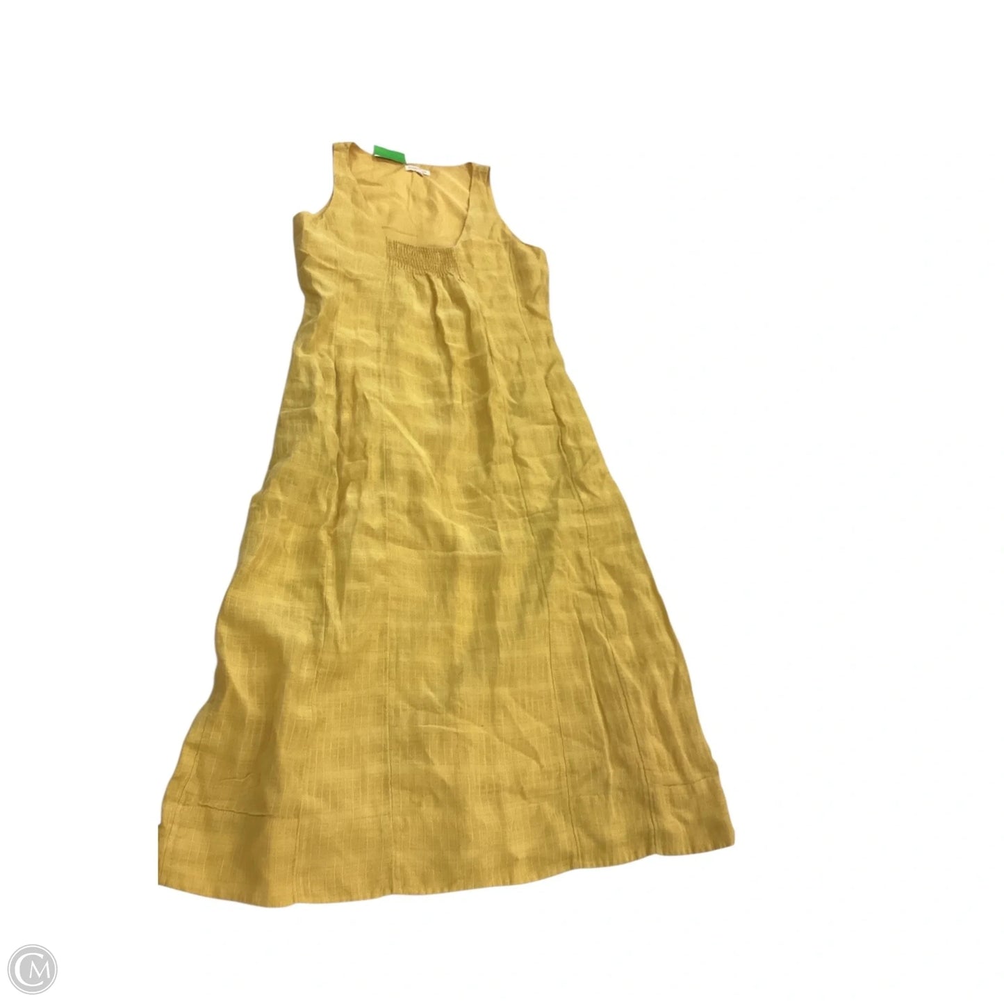 Dress Casual Midi By Eileen Fisher In Yellow, Size: Xs