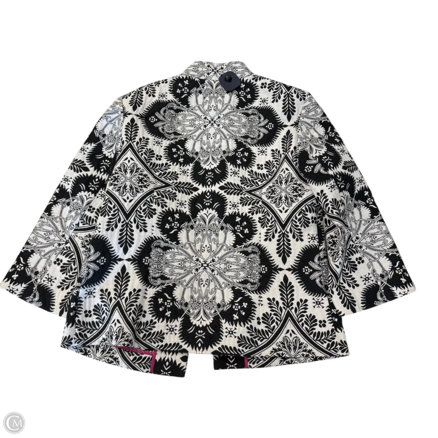 Jacket Other By Chicos In Black & White, Size: M