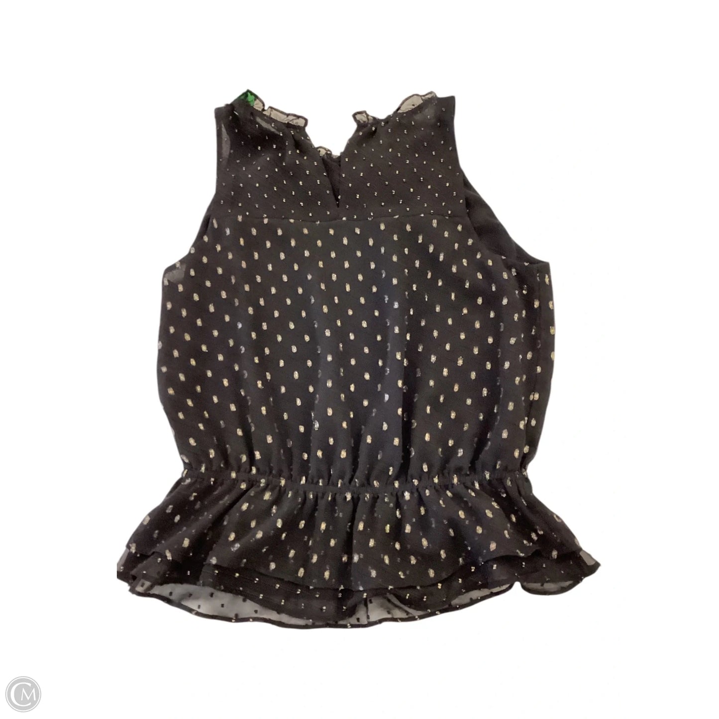 Top Sleeveless By White House Black Market In Black & Gold, Size: S