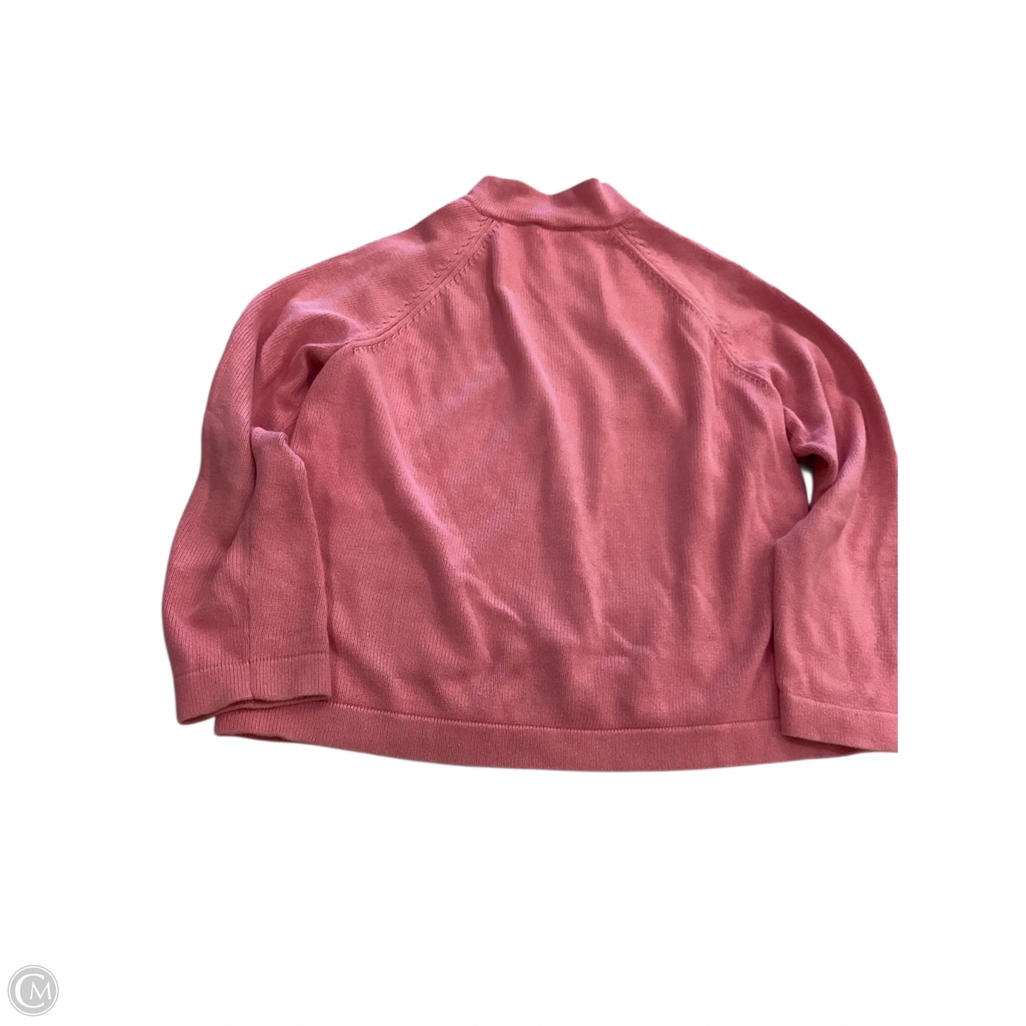 Sweater Cardigan By Talbots In Pink, Size: Xl