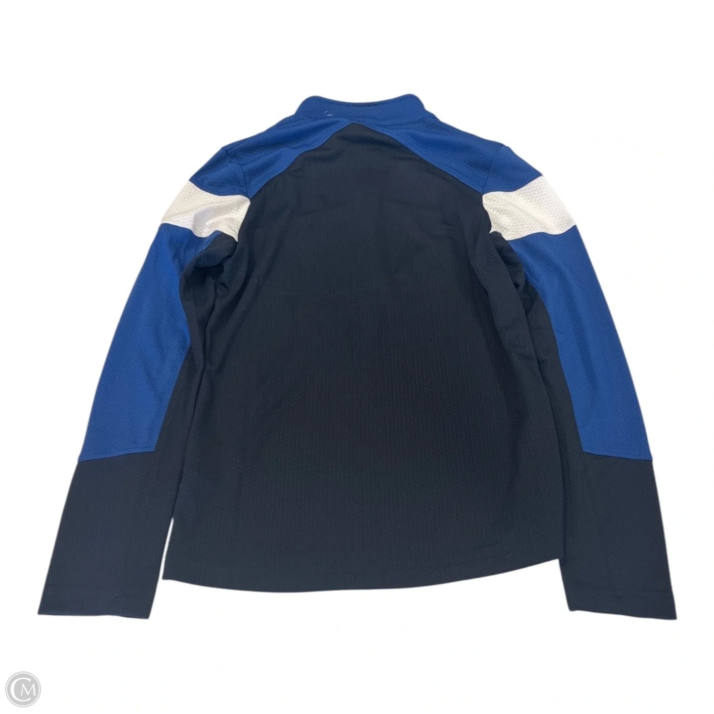 Athletic Jacket By Clothes Mentor In Blue & White, Size: S