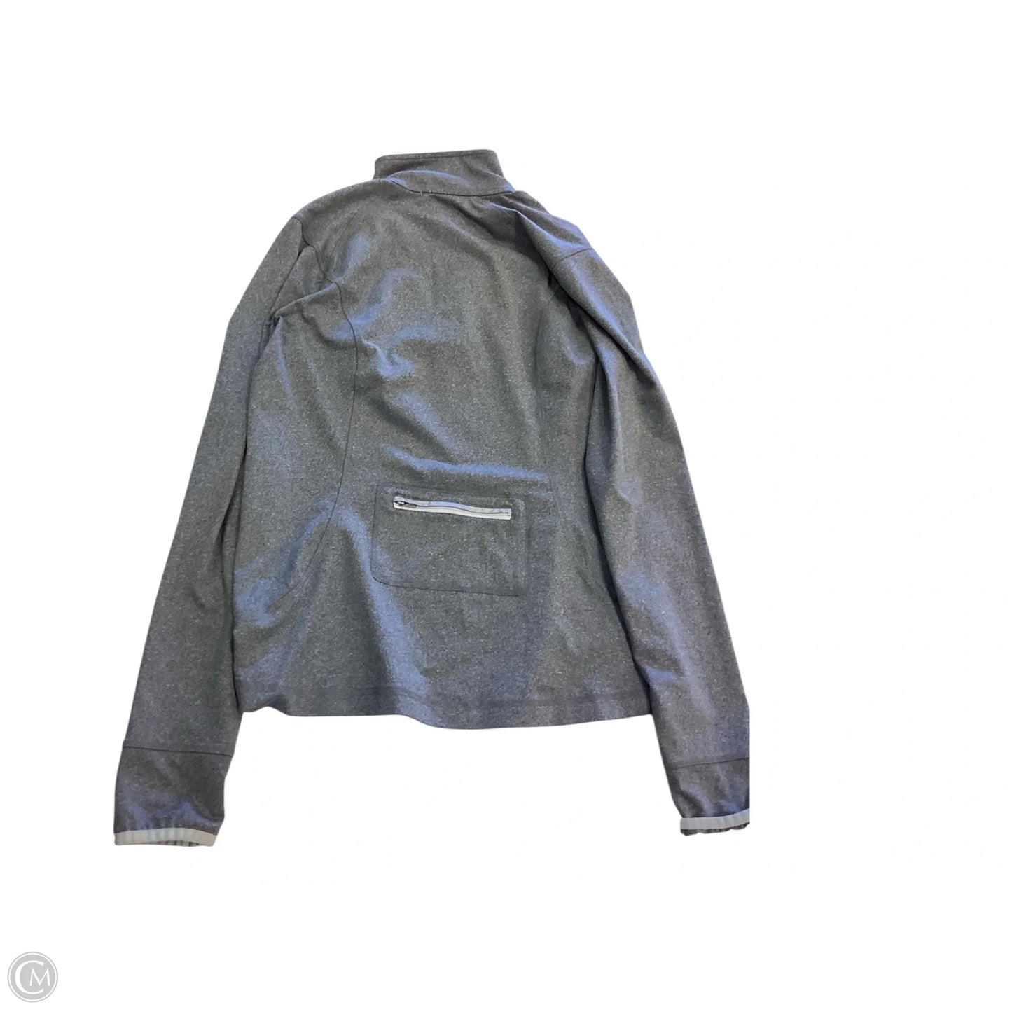 Athletic Jacket By Lands End In Grey, Size: S