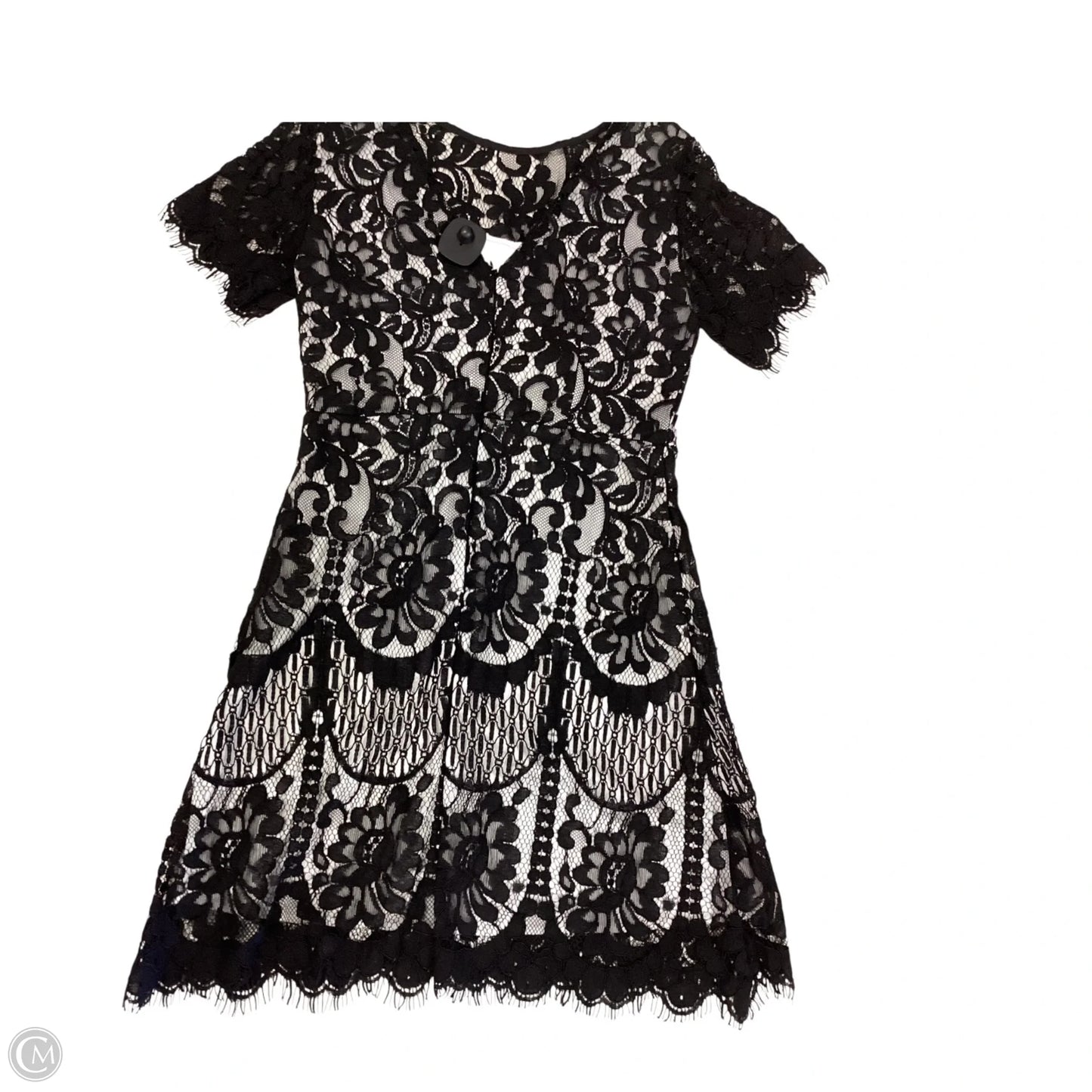 Dress Party Short By Clothes Mentor In Black & White, Size: M