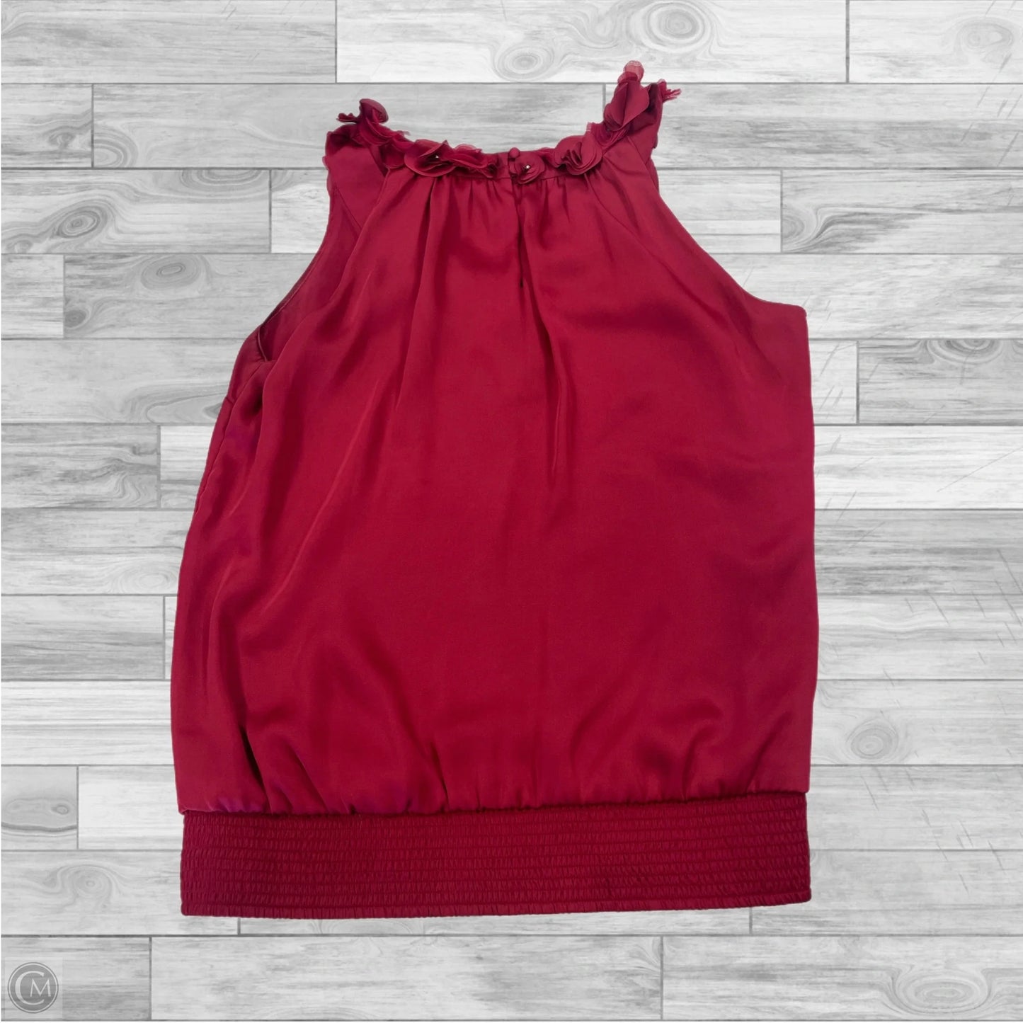 Top Sleeveless By White House Black Market In Maroon, Size: M