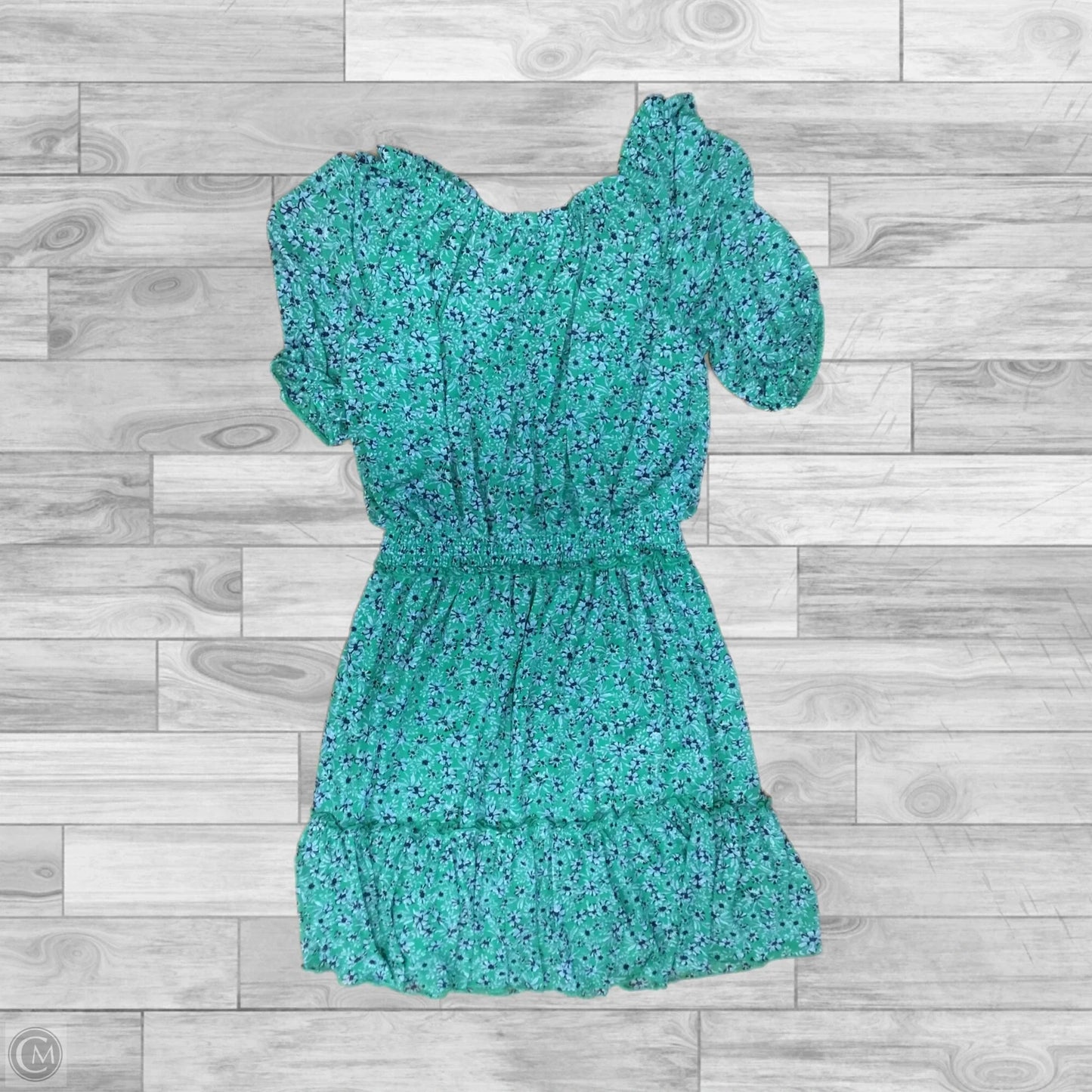 Dress Casual Short By Clothes Mentor In Blue & Green, Size: L