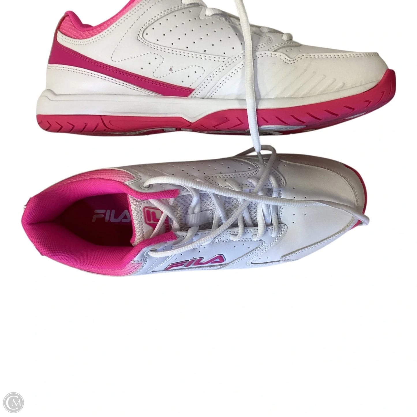 Shoes Athletic By Fila In Pink & White, Size: 10