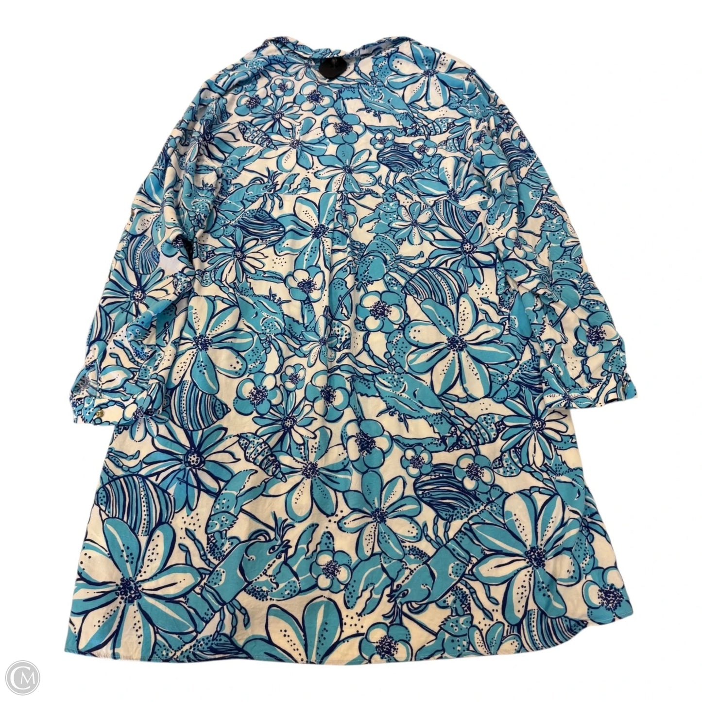 Dress Designer By Lilly Pulitzer In Blue & White, Size: Xl