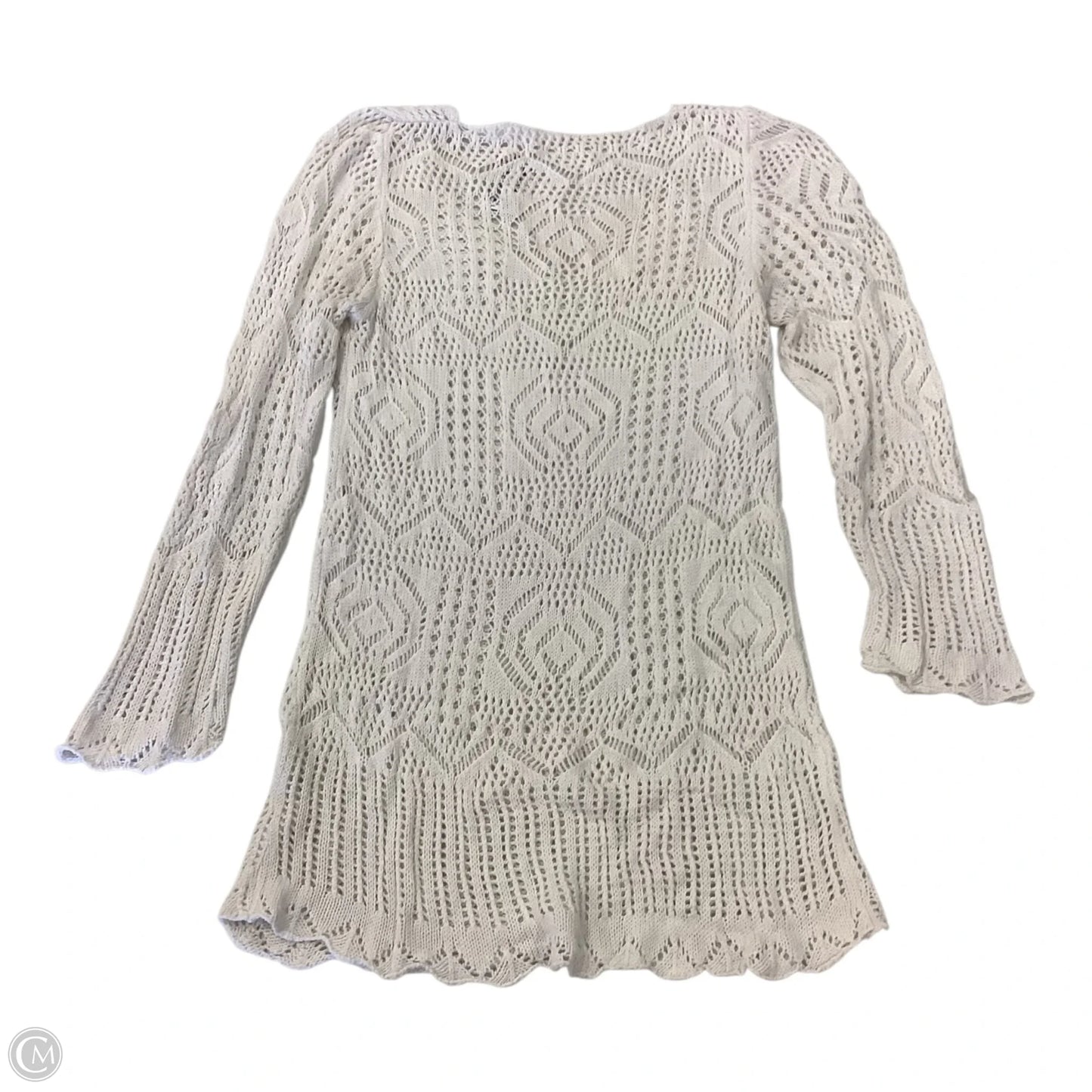 Top Long Sleeve By Clothes Mentor In White, Size: S