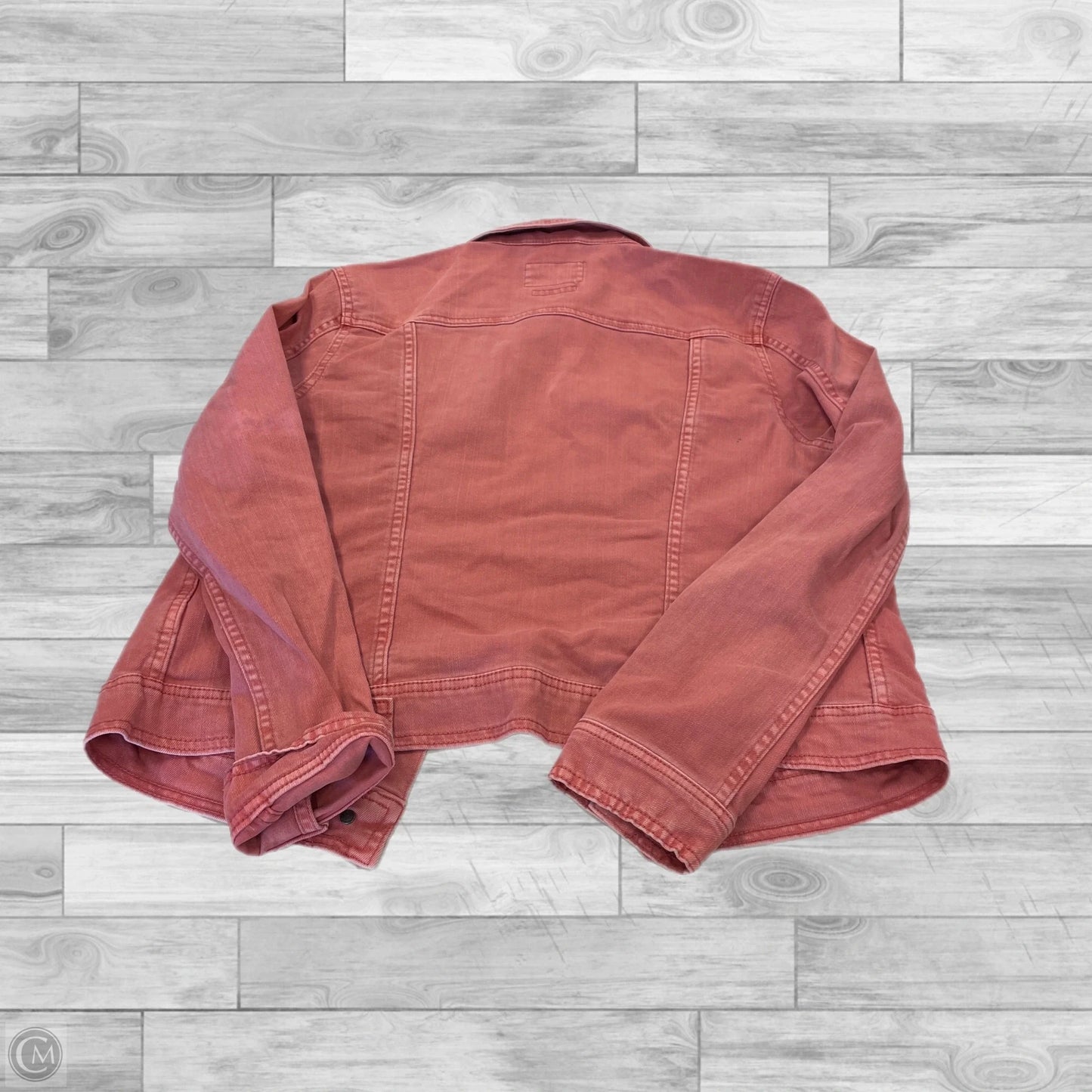 Jacket Denim By Universal Thread In Pink, Size: M