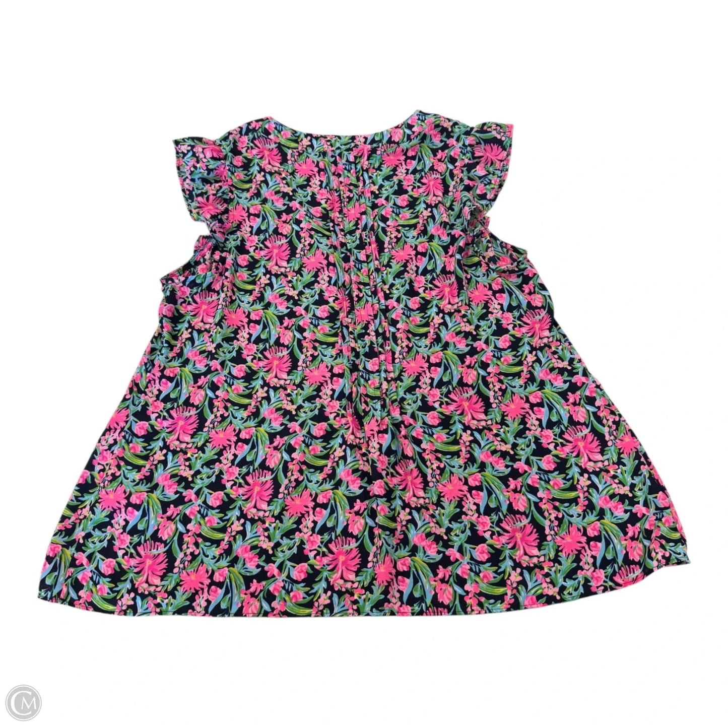 Top Sleeveless Designer By Lilly Pulitzer In Floral Print, Size: L