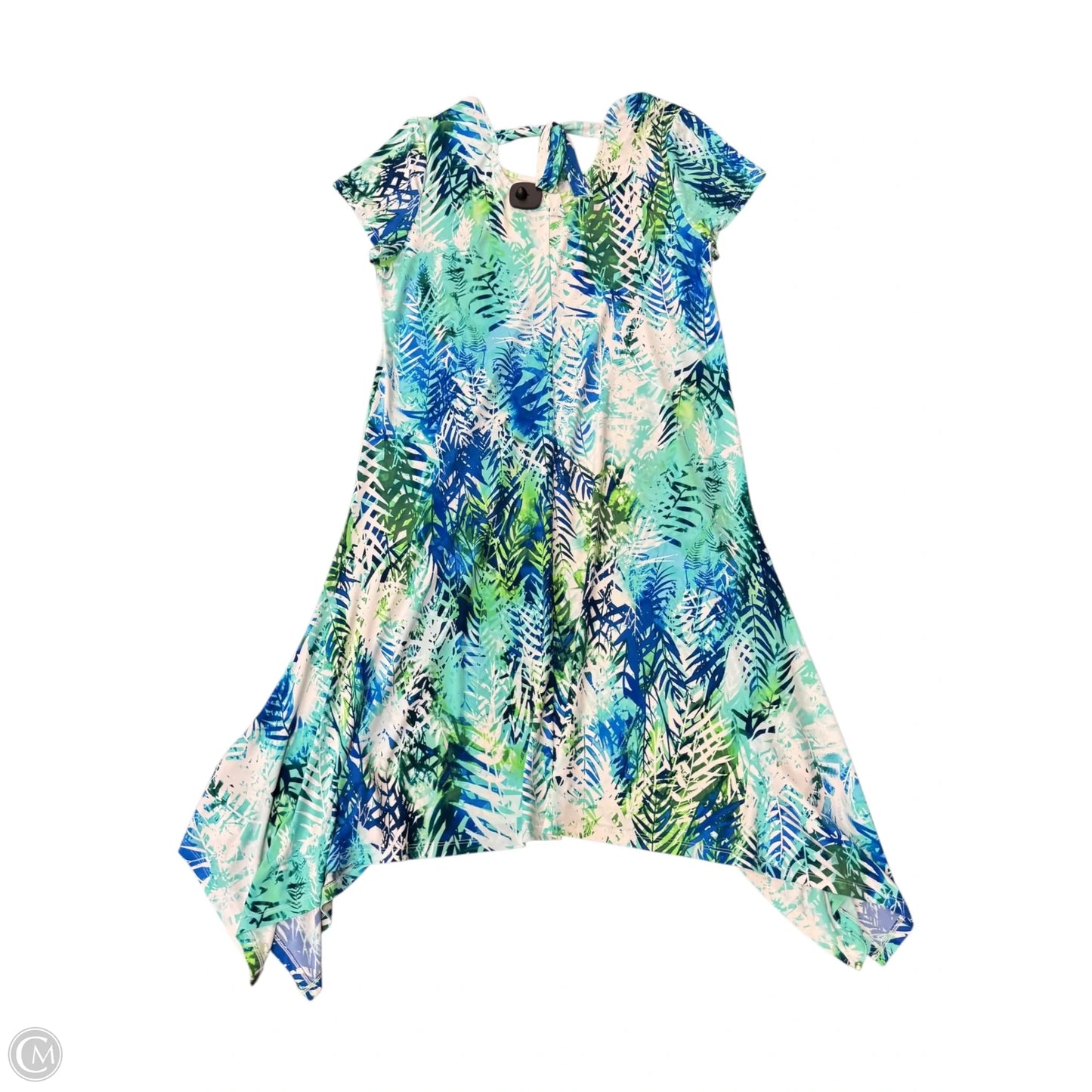 Dress Casual Midi By Chicos In Tropical Print, Size: L