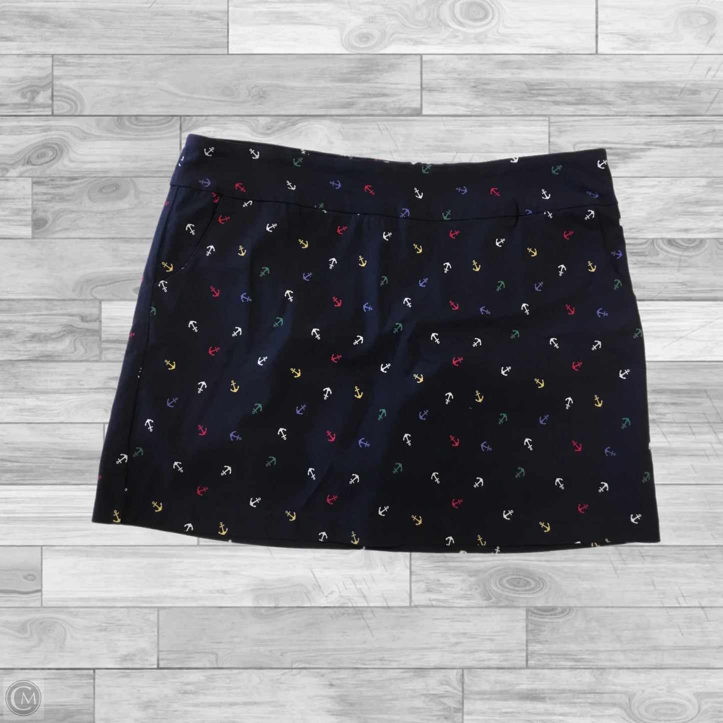 Skort By Zac And Rachel In Nautical Print, Size: Xl