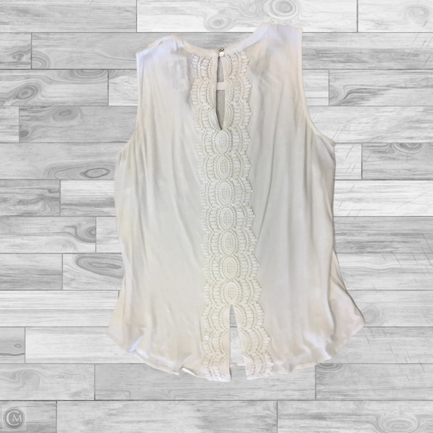 Top Sleeveless By Daniel Rainn In White, Size: Mp