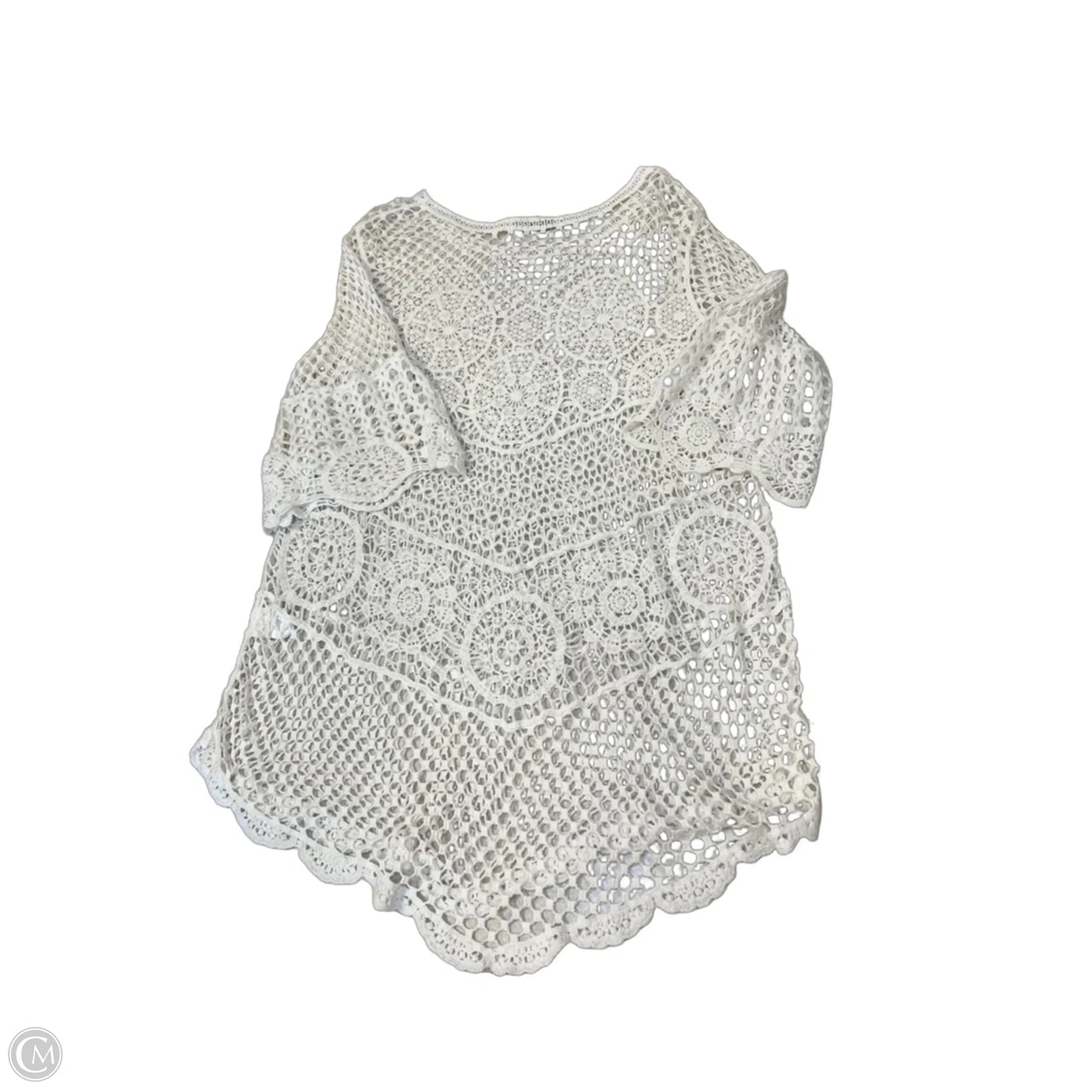 Swimwear Cover-up By Clothes Mentor In White, Size: Osfm