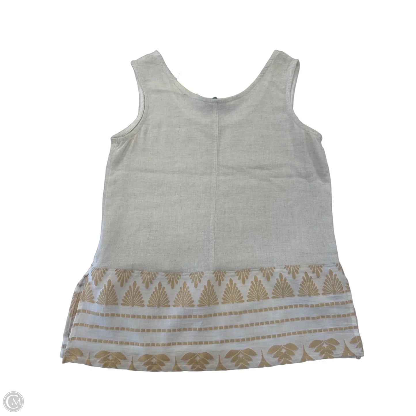Top Sleeveless By Clothes Mentor In Beige, Size: S