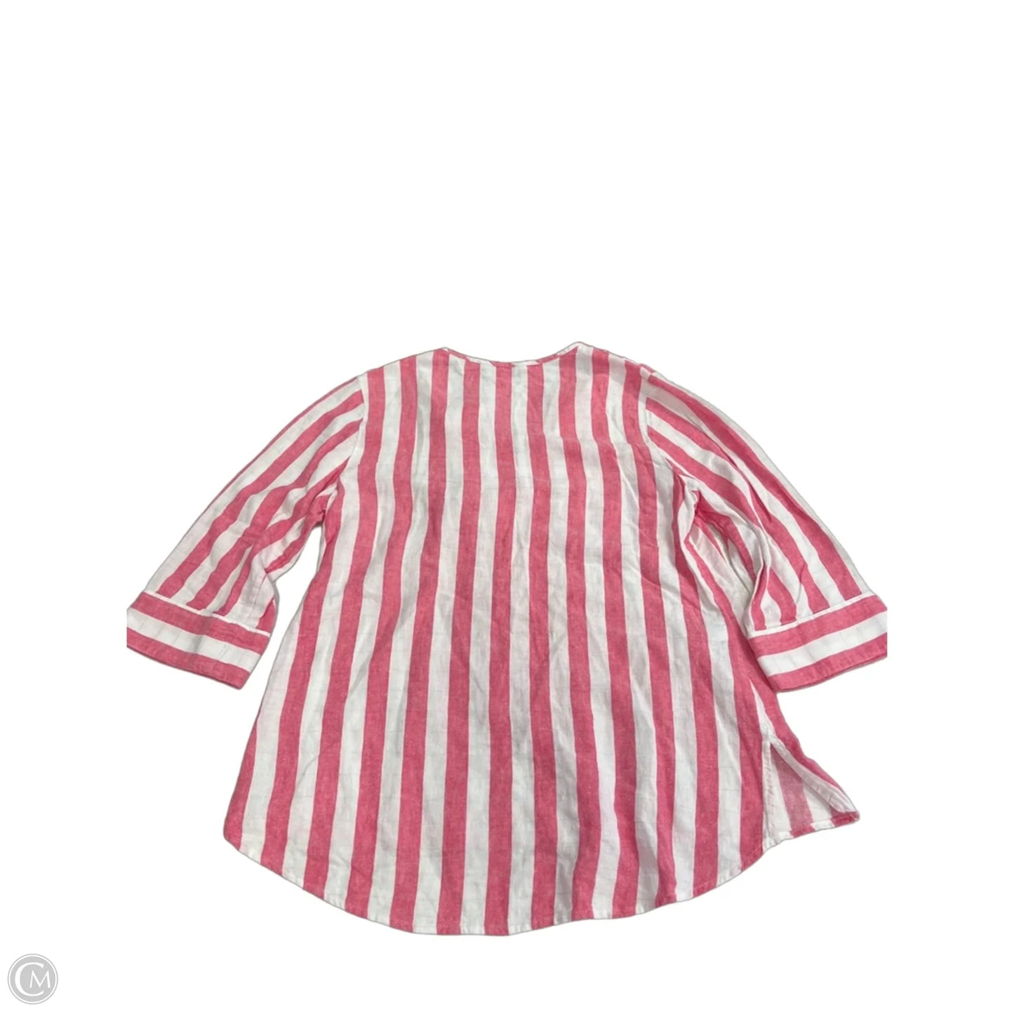 Top 3/4 Sleeve By Tommy Bahama In Red & White, Size: S