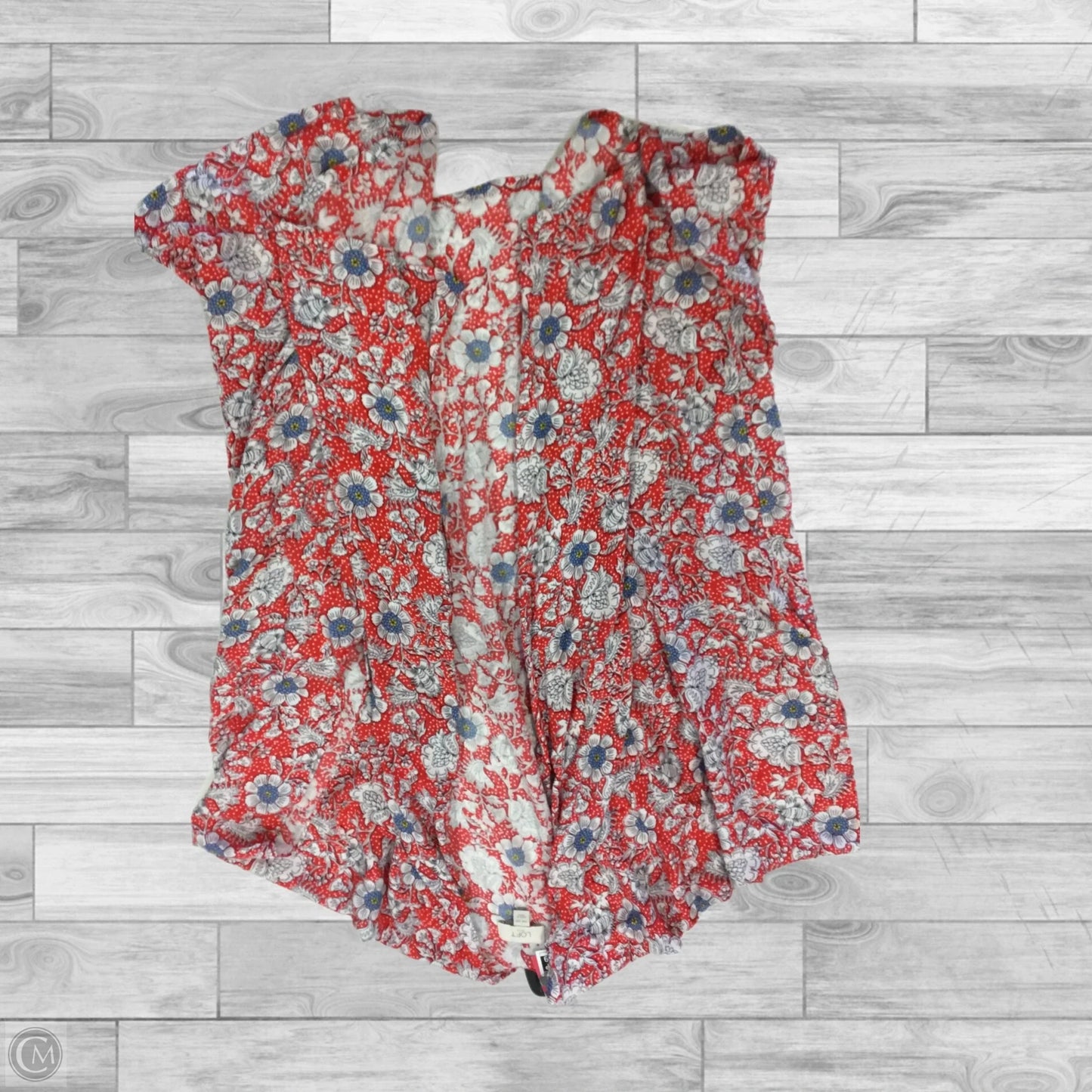 Kimono By Loft In Blue & Red & White, Size: Osfm