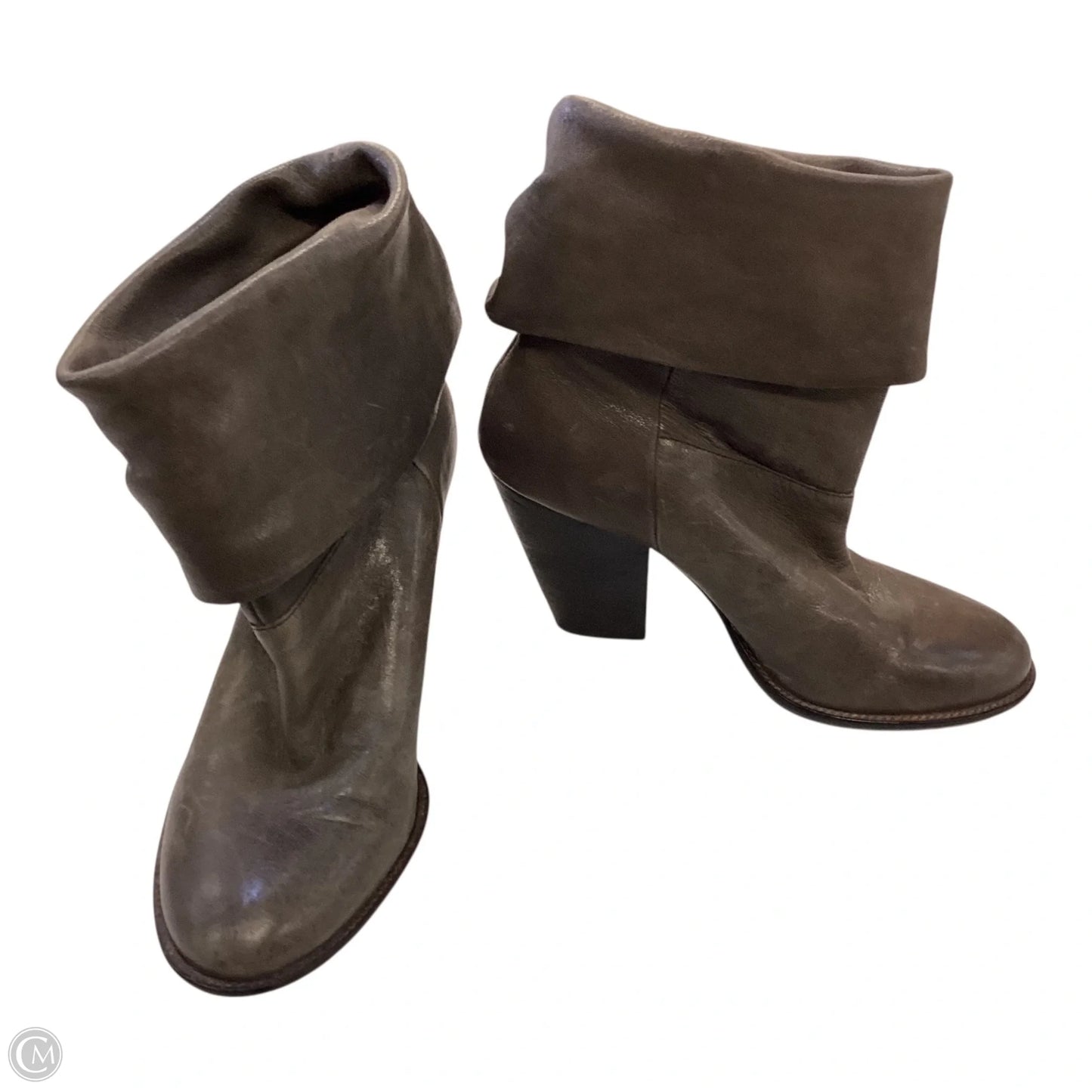 Boots Ankle Heels By Vince Camuto In Grey, Size: 8