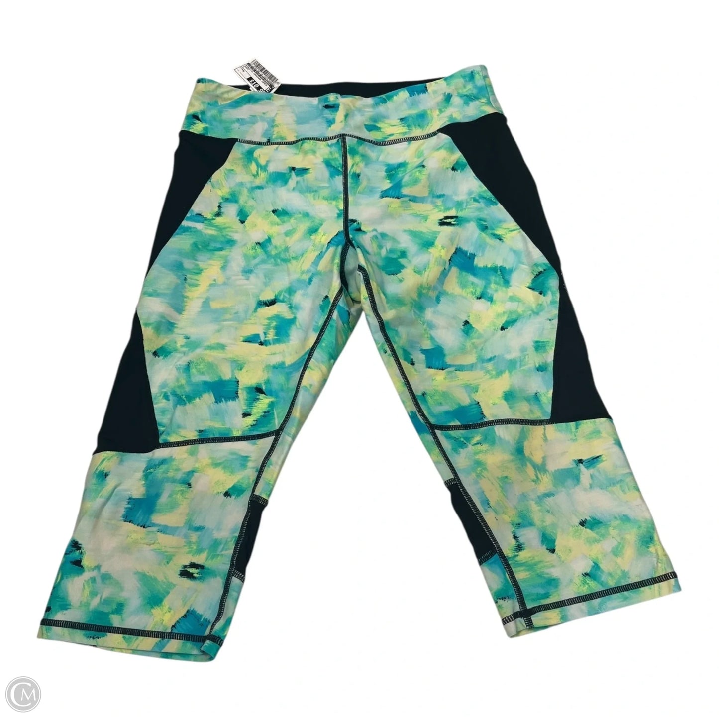 Athletic Leggings Capris By Calvin Klein Performance In Green, Size: M