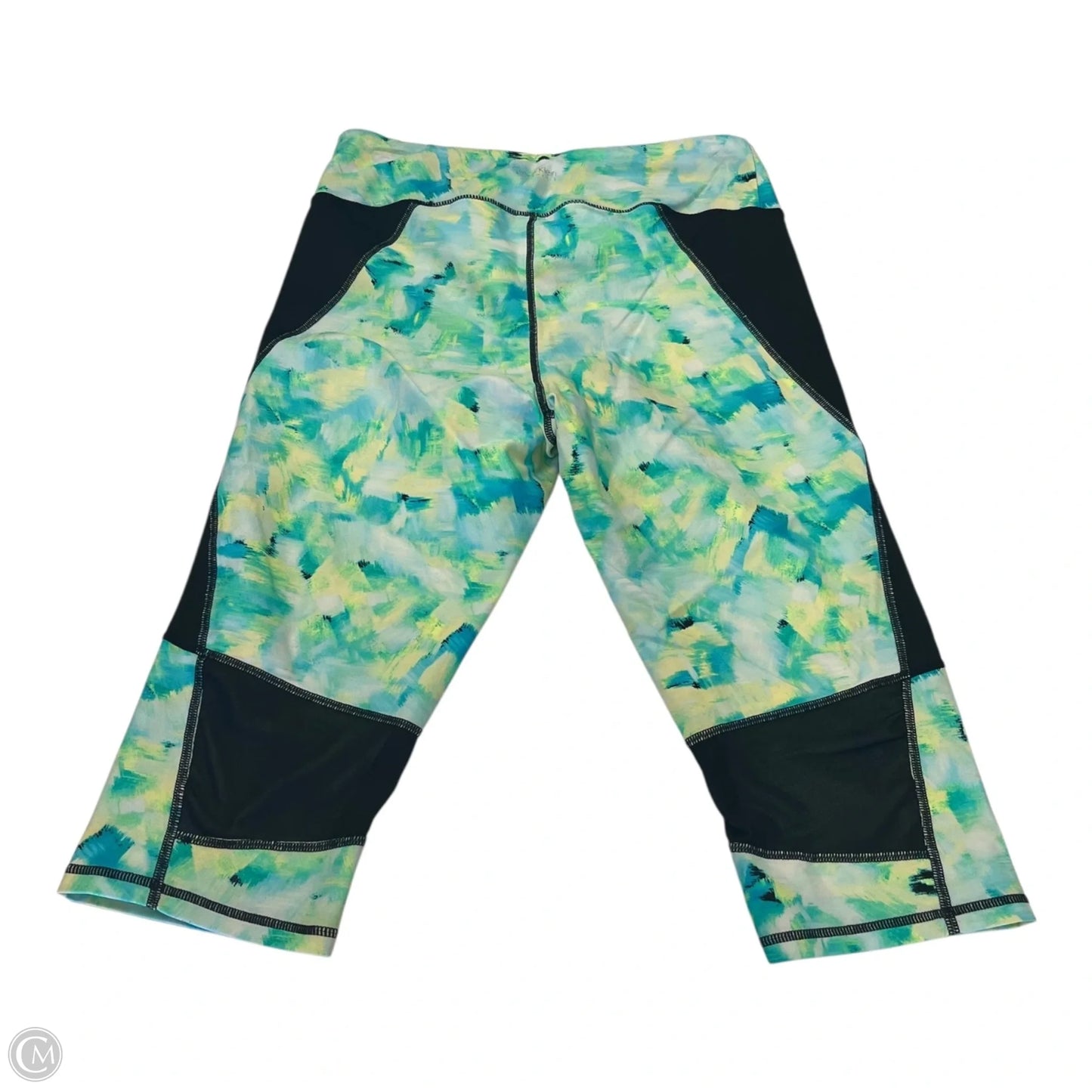 Athletic Leggings Capris By Calvin Klein Performance In Green, Size: M