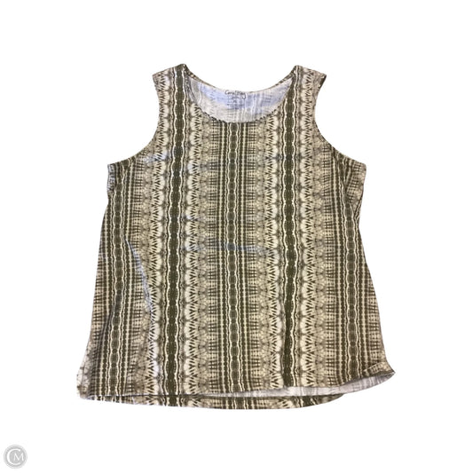 Top Sleeveless By Coral Bay In Green, Size: Petite L